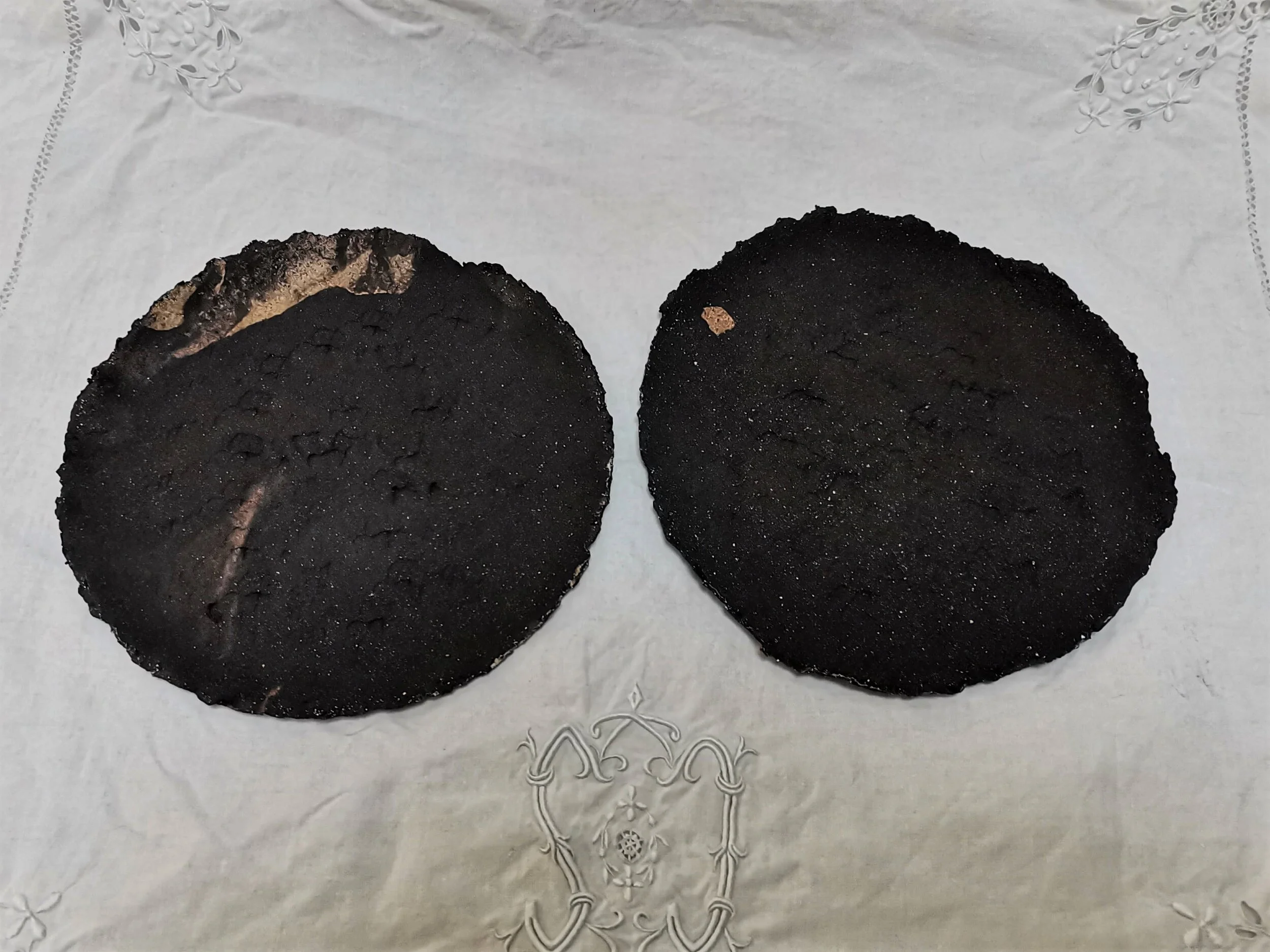 Assiettes Ecorce brûlée