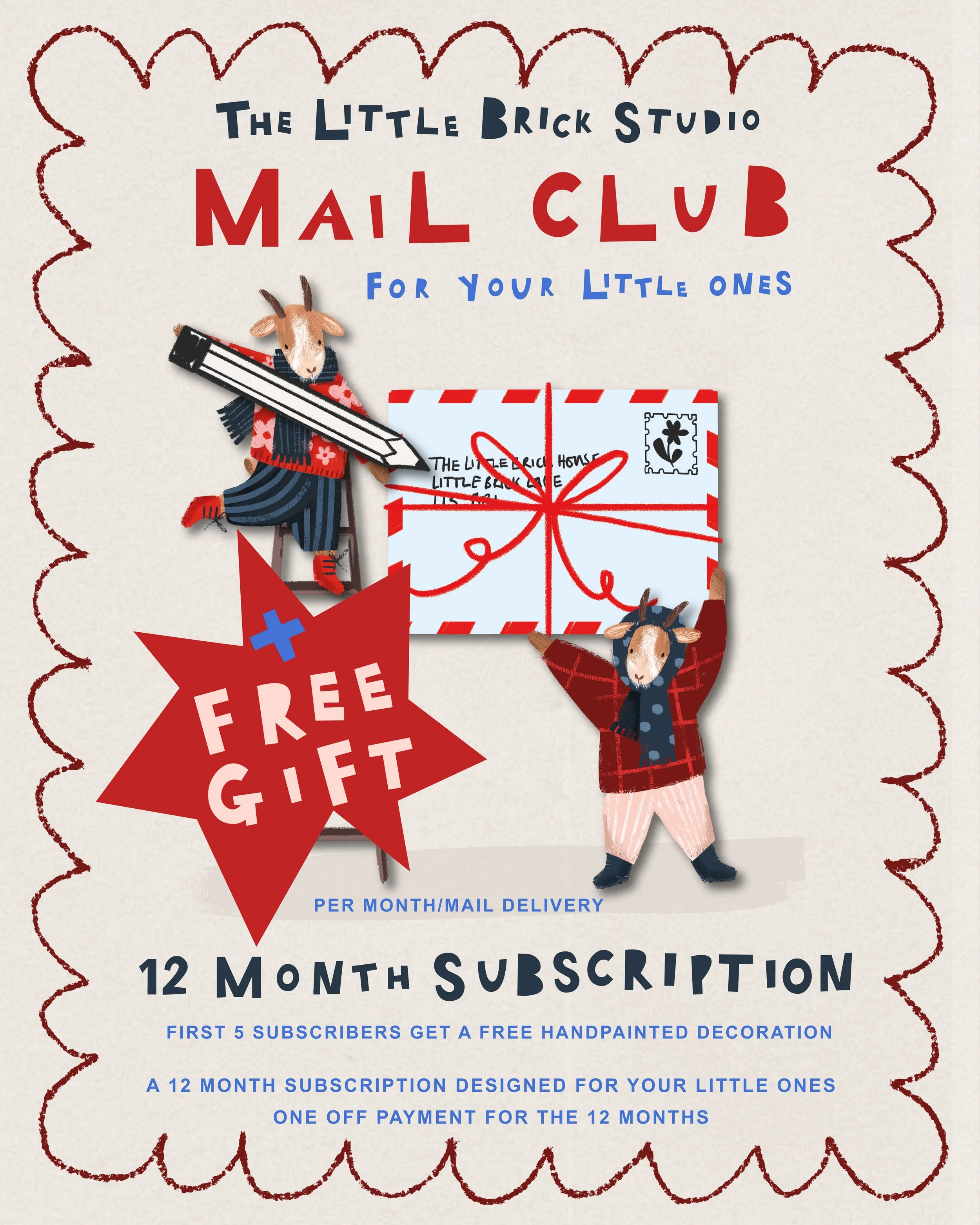 Free Gift + 12 Month Mail Club Subscription