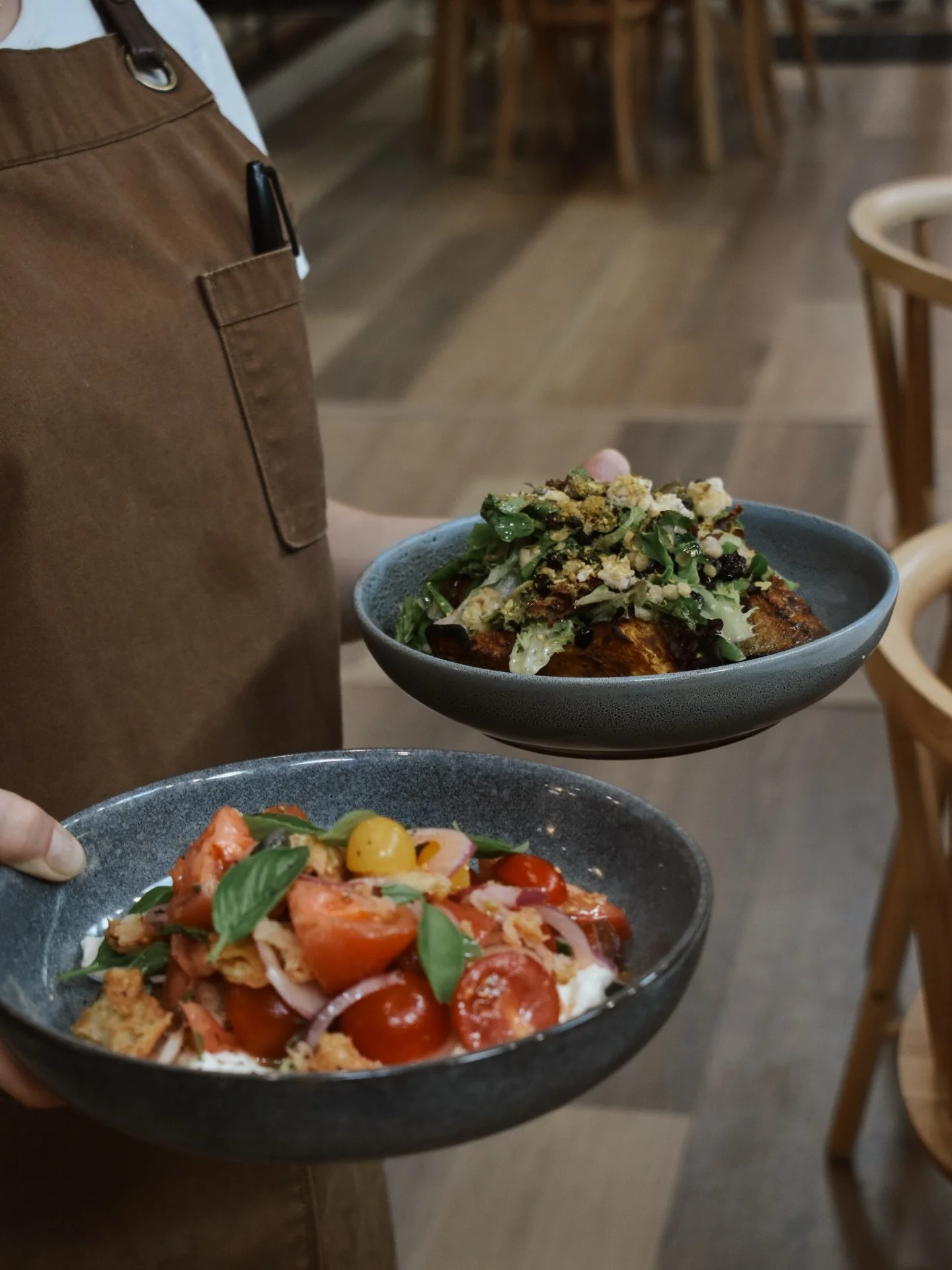 The lunch essentials&hellip;&hellip;plus a glass of wine 🤎

Our dishes celebrate local growers in the Great Southern region, including produce sourced from @bathgatefarm , family-run farm and known for its seasonal vegetables, from delicious leeks a