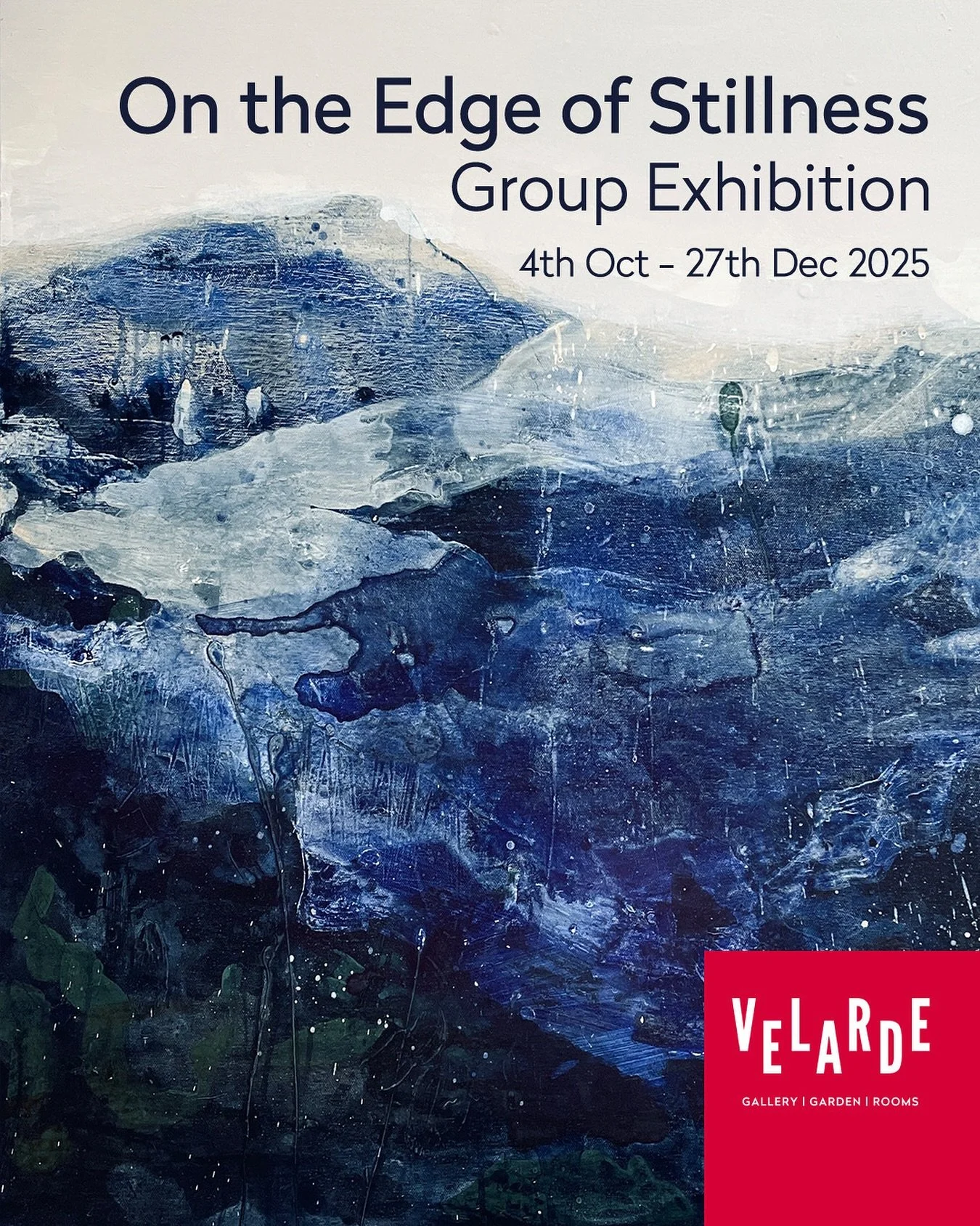 Absolutely delighted to have been invited back to show at the stunning @velardegallery for their Winter Show beautifully titled &lsquo;On the Edge of Stillness&rsquo;. PV is this coming Friday and the show runs until the end of the year. 
.
Painting 