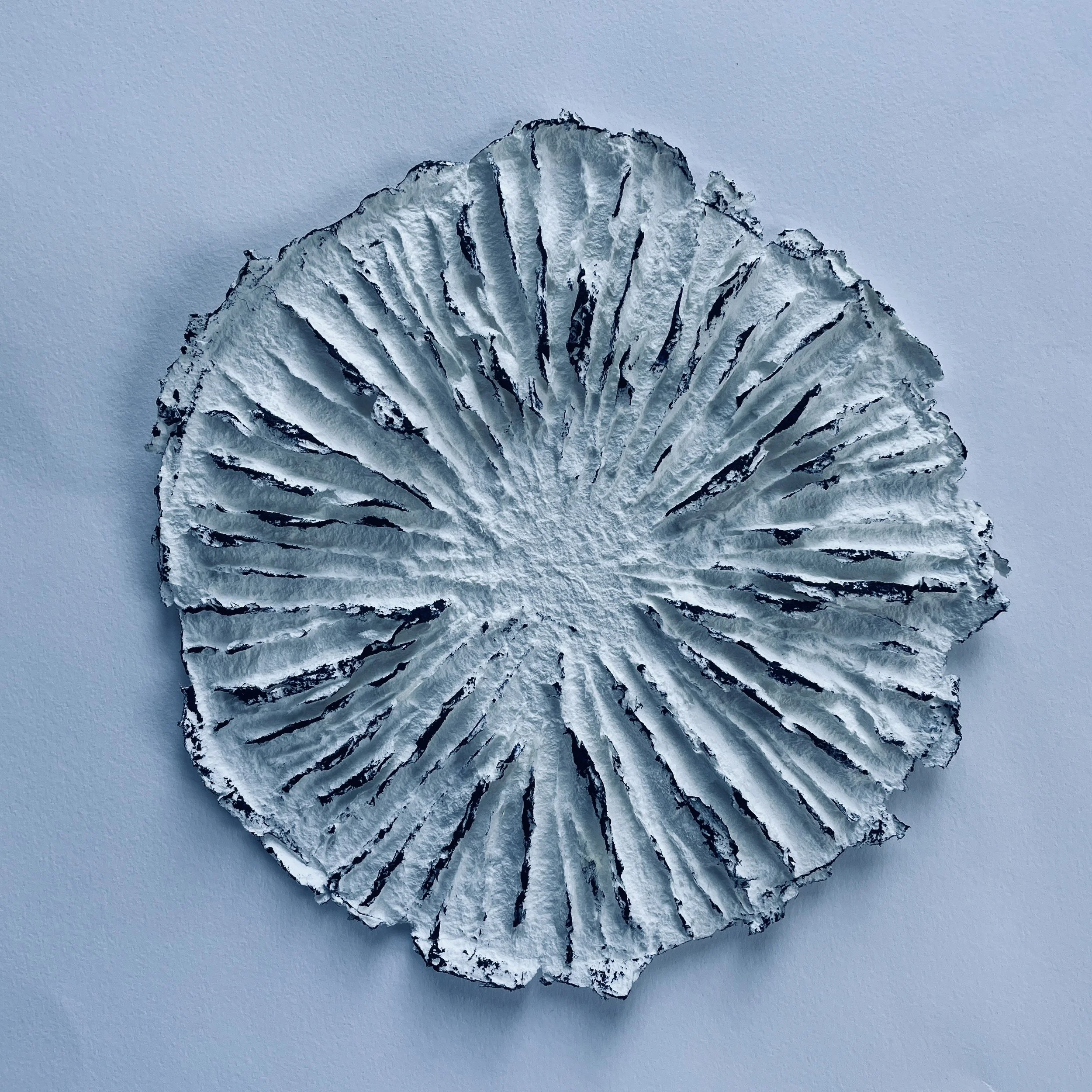 Future/Tense | Cast handmade paper and Indigo ink