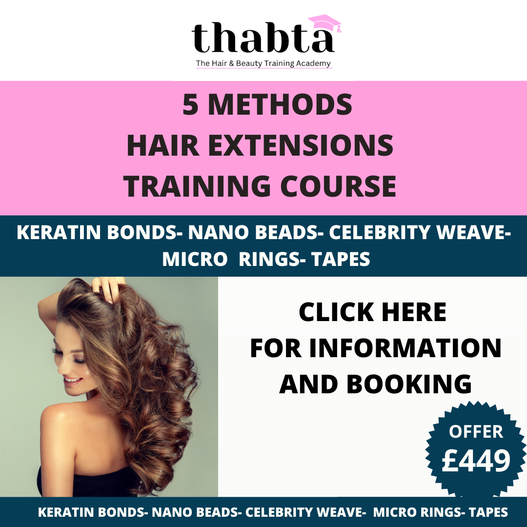 Hair Extensions Training Course Glasgow £449 Learn weave, tapes, bonds,  micro beads, nanos — THABTA The Hair and Beauty Training Academy