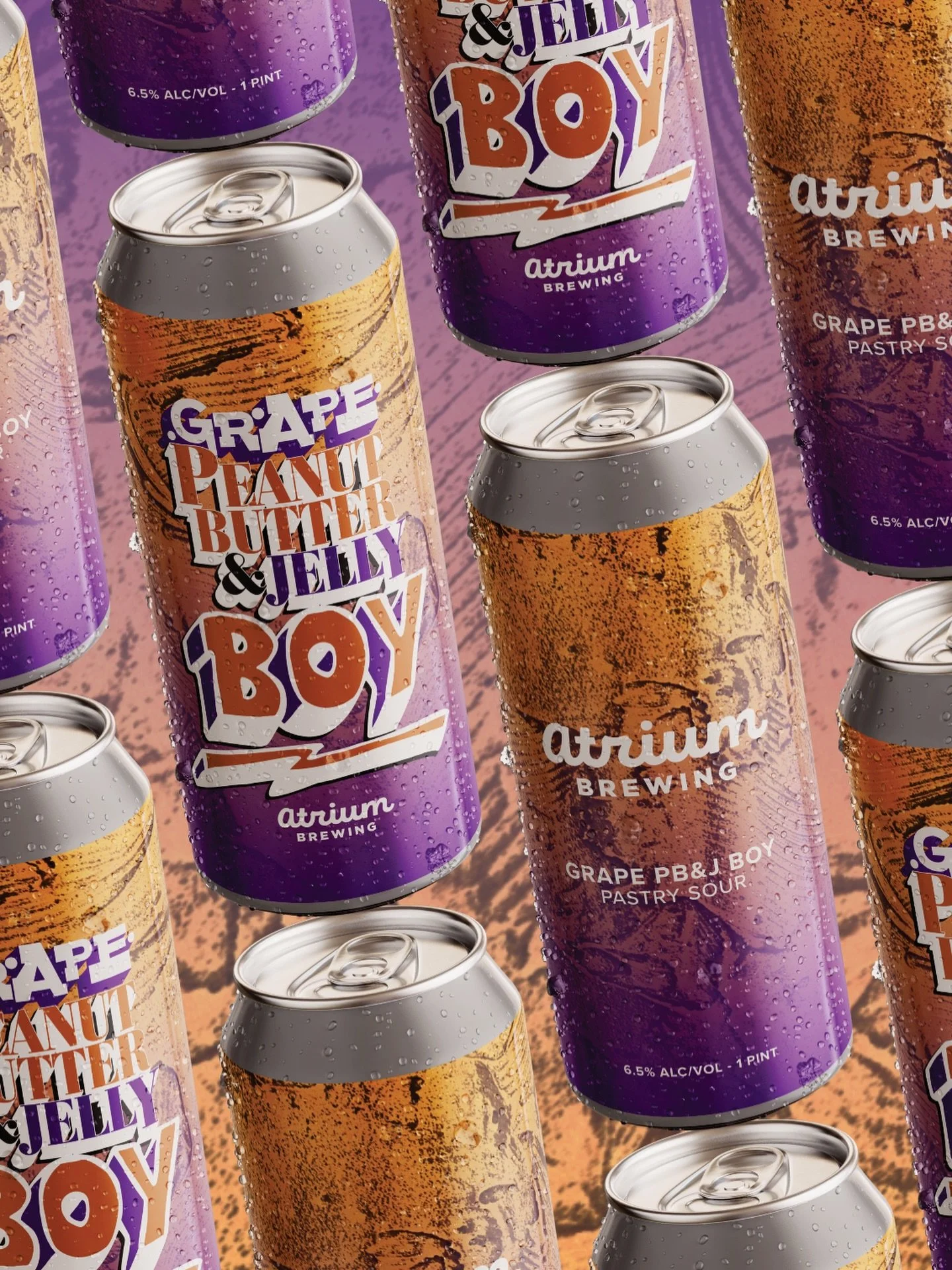 🍇🥜PEANUT BUTTER JELLY TIME🥜🍇
Wednesday(2/4)

🍇Grape PB&amp;J Boy🥜
Pastry Sour - 6.5%

Peanut Butter &amp; Jelly Boy is back and better than ever, this time with the addition of Concord grape.  We started with our signature Pastry Sour base, the