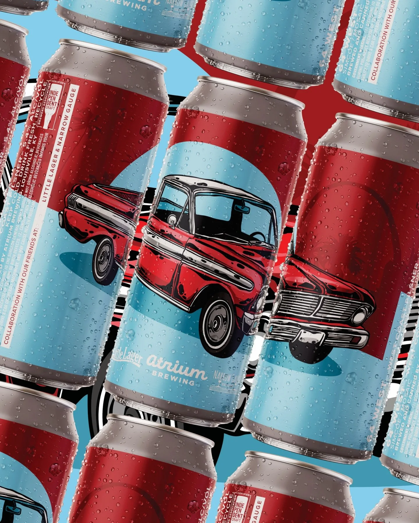 🛣️ON THE ROAD AGAIN🛣️
Friday(3/13)

🛣️64 West🛣️
West Coast Pilsner - 5.4%

Ya&rsquo;ll know we had to do at least one hoppy beer for Lager Month right?!?! A collaboration with the hoppy boi&rsquo;s at @narrowgaugebeer and lager lords at @littlela