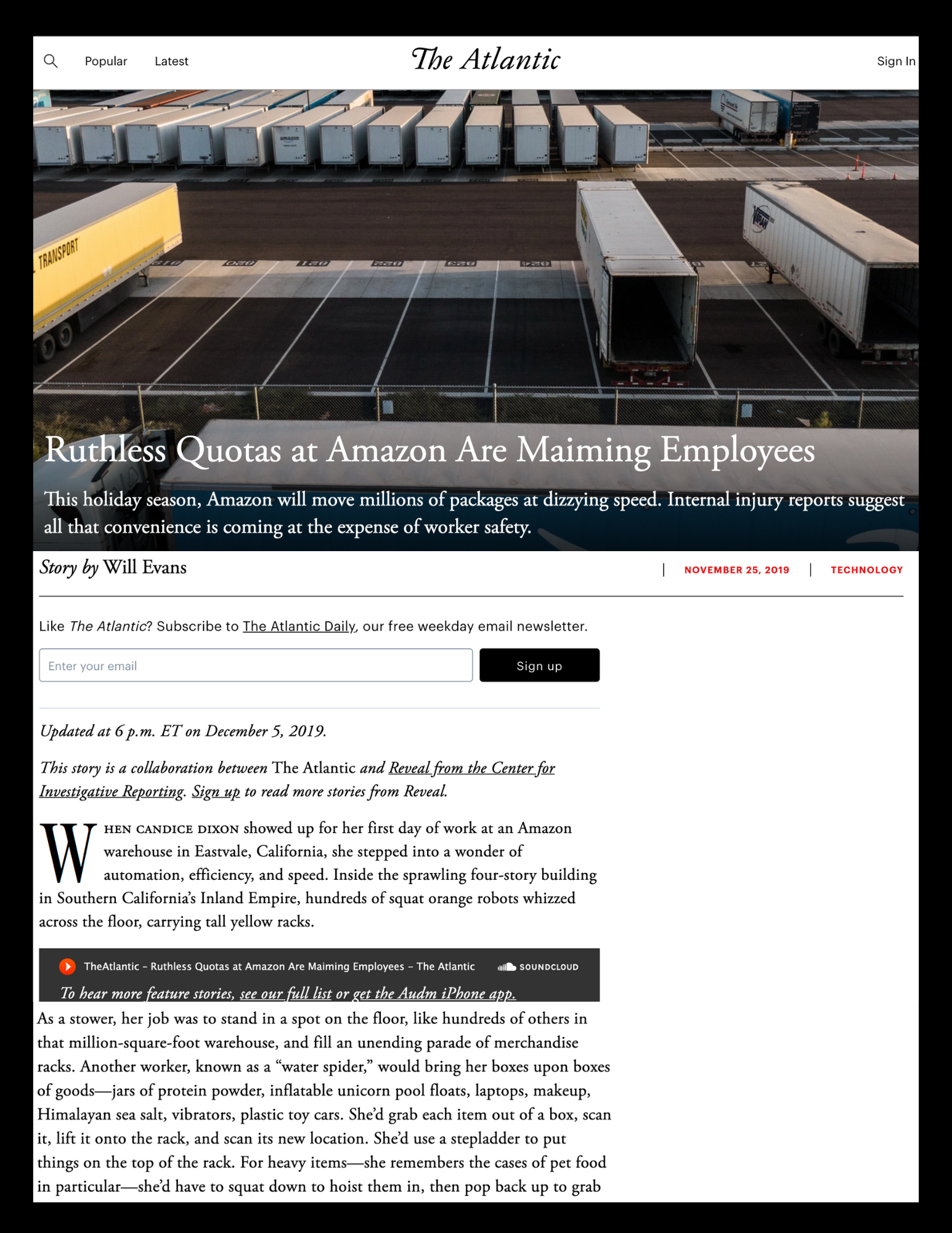 Amazon's Working Conditions Are Not Safe — BAmazonUnion