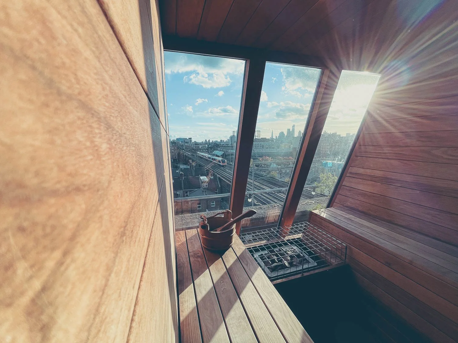 Sauna London Rooftop Sauna experience in London Fields, Hackney