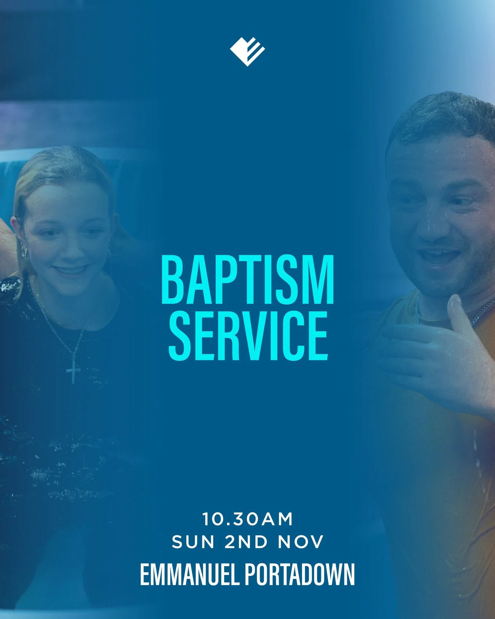 If you are a follower of Jesus and would like to be baptised, our next baptism service will be on Sunday 2nd November during our 10.30am service.

Have a chat with one of our Lead Team or you can email bronagh@emmanuel-church.co.uk for more informati