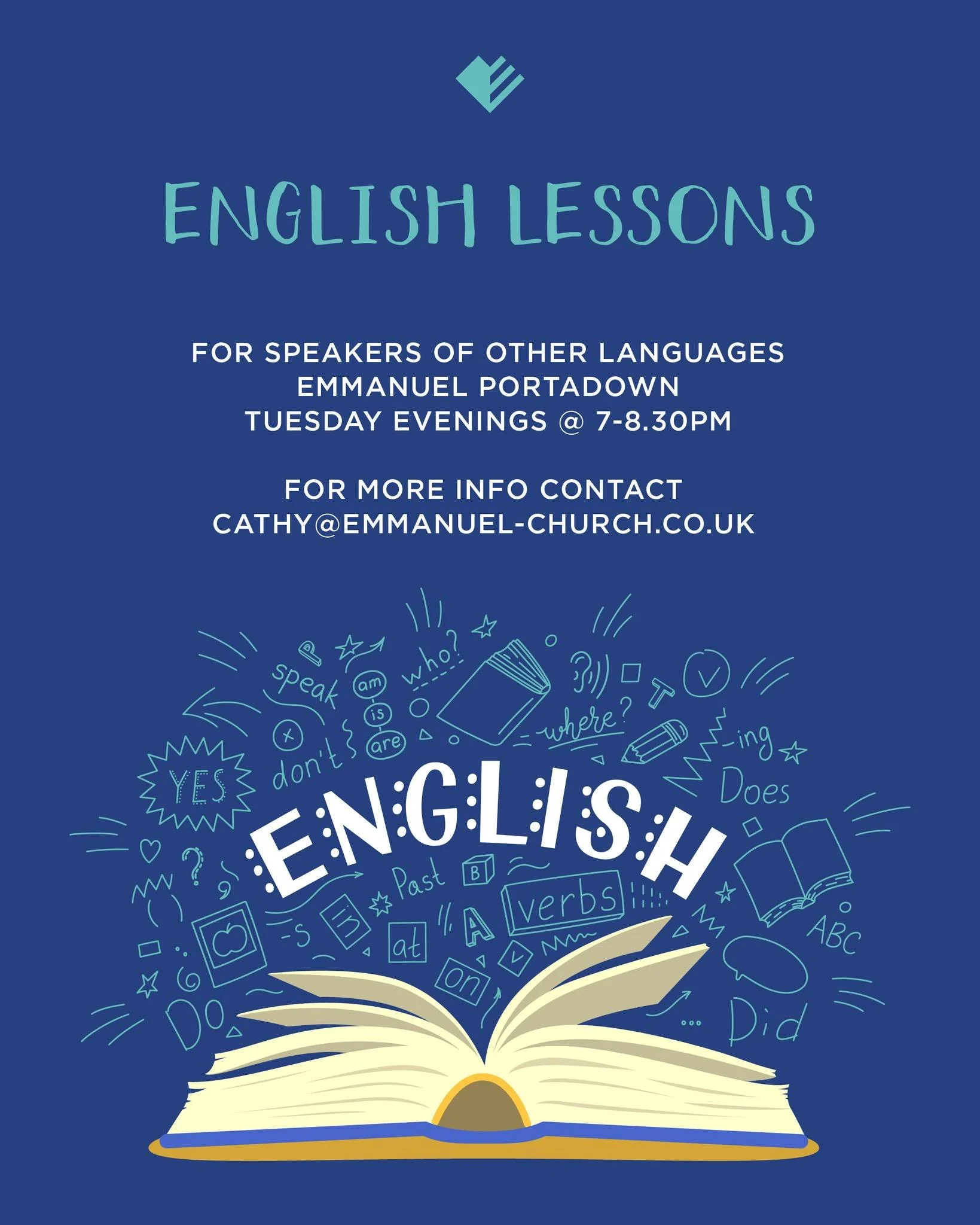 Did you know we host English lessons in Emmanuel Portadown on Tuesday evenings for speakers of other languages?

*There will no English lessons on Tuesday 10th February due to half term.

If you feel these would be of help to you, please contact cath