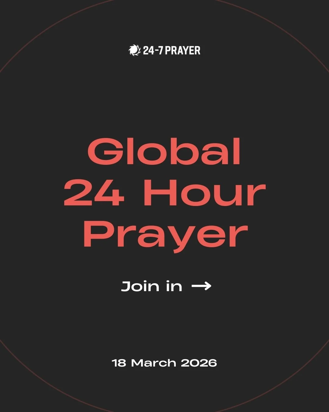 There&rsquo;s still plenty of time left to join 24-7 Prayer leaders from different nations, lifting our voices together for peace.

Tap: https://f.mtr.cool/mmcetoyqno to sign up and receive the Zoom link.