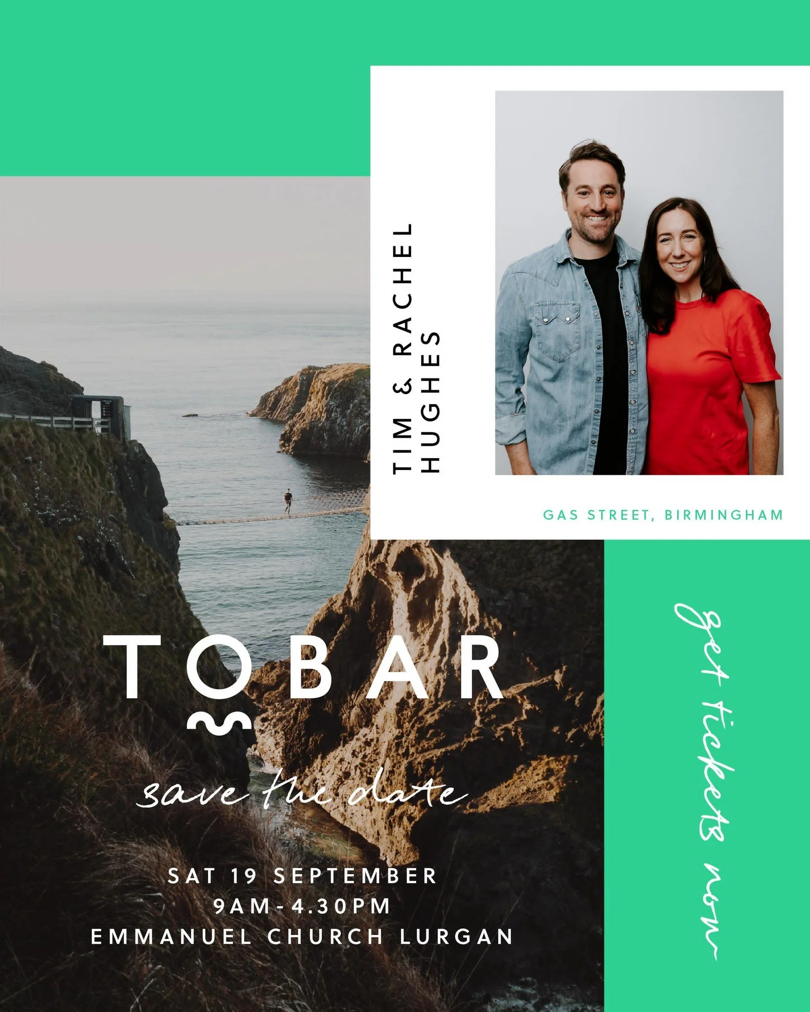 We would love you to save the date for our Tobar conference!

This year we will be joined by Tim and Rachel Hughes, on Saturday 19th September, 9am-4.30pm in Emmanuel Lurgan. More details to follow soon, but for now, you might like to get it in the d