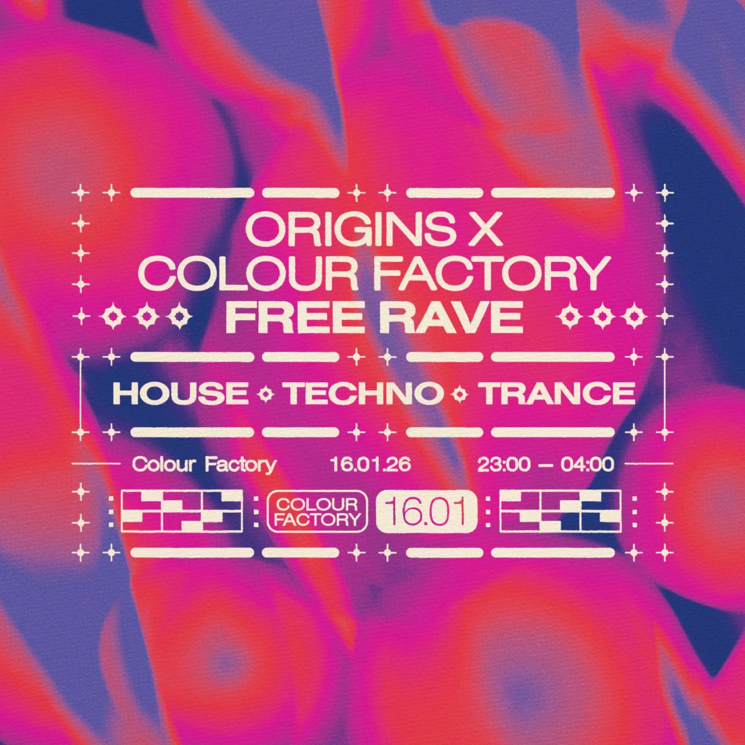 Color Factory London Rave Origins x Colour Factory Free Rave: House, Techno, Trance — Colour Factory