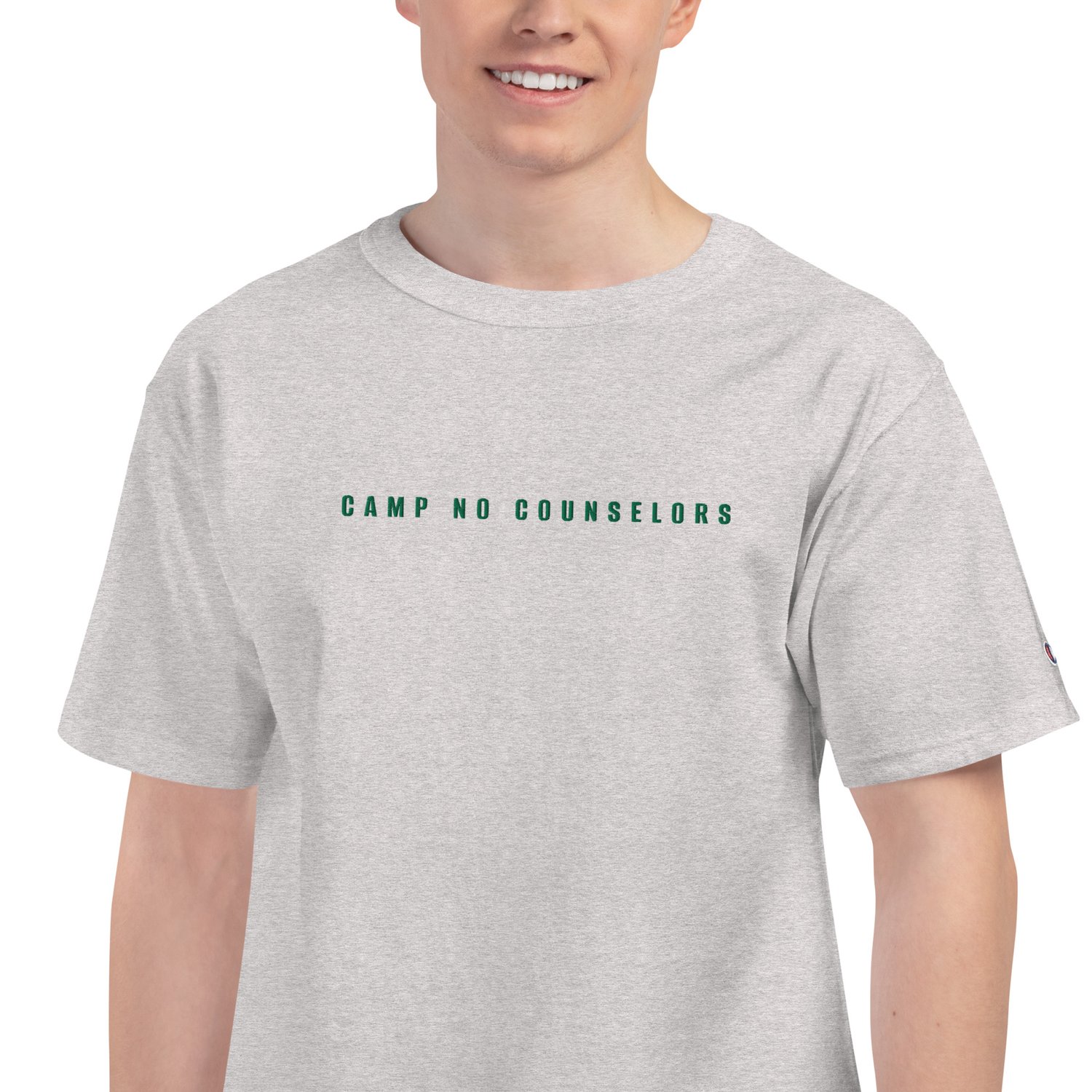 Classic Embroidered Champion — Camp No Counselors