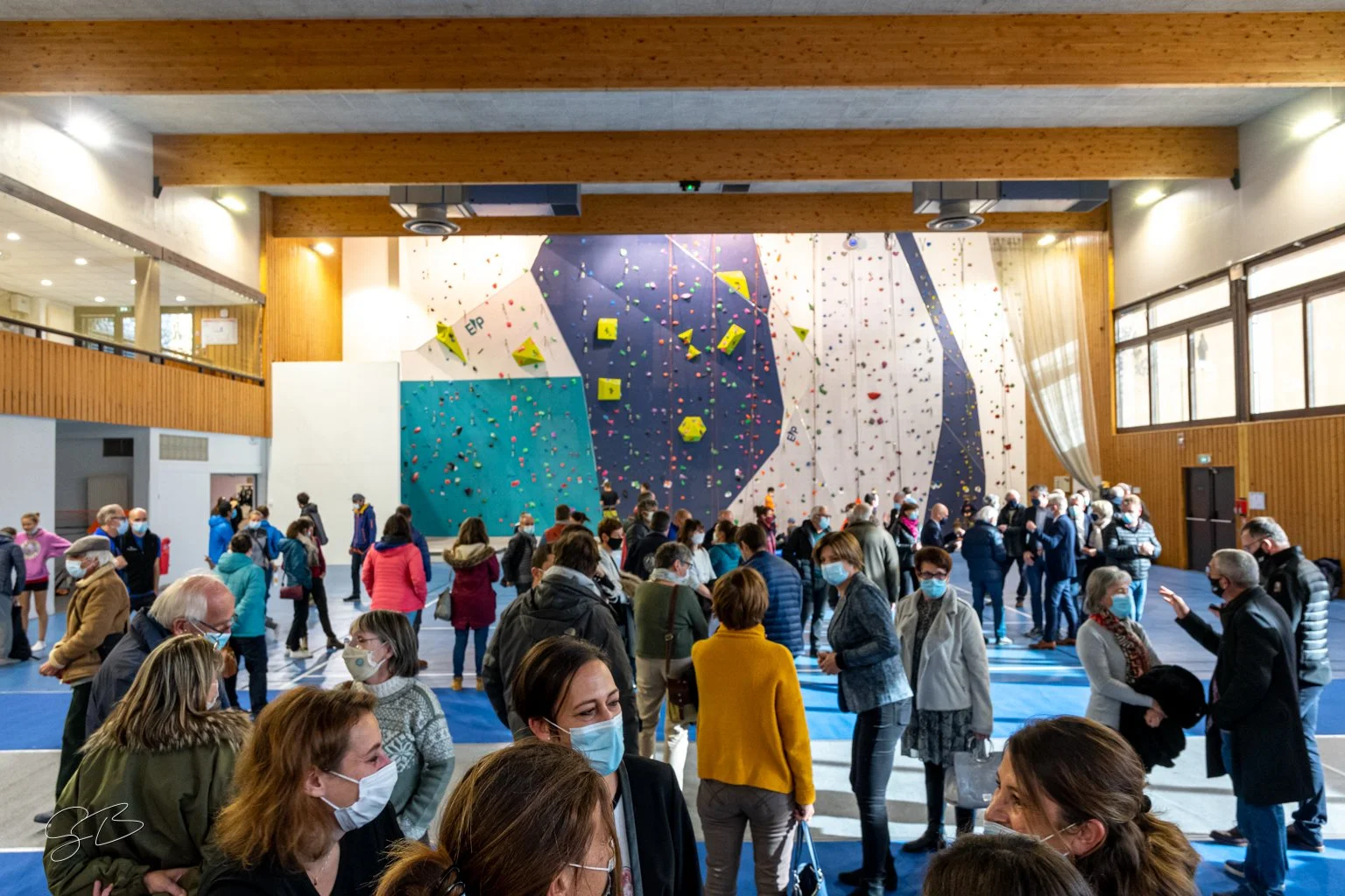 Inauguration du mur d’escalade du Fayet