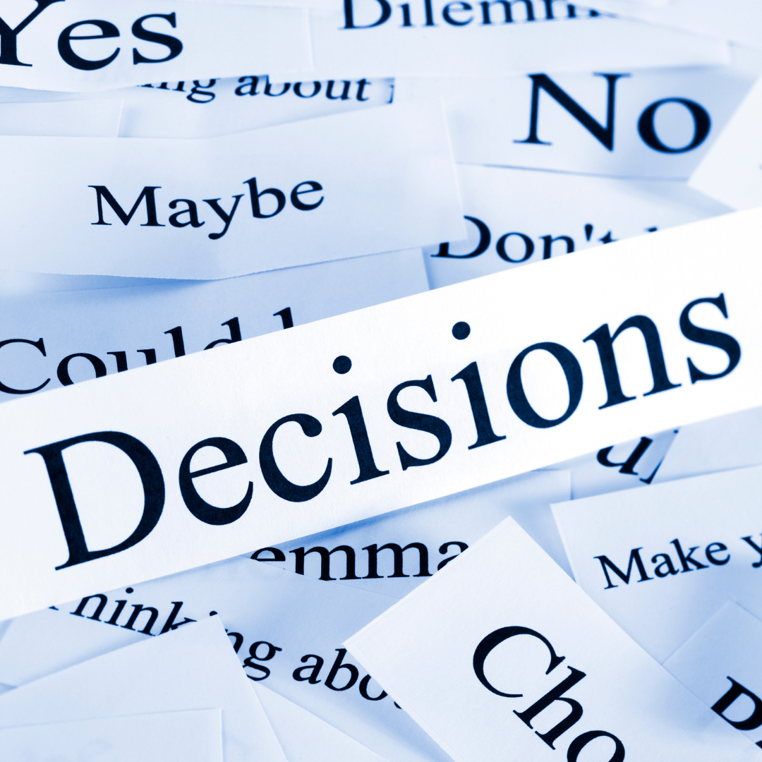 Finally made that tough decision?