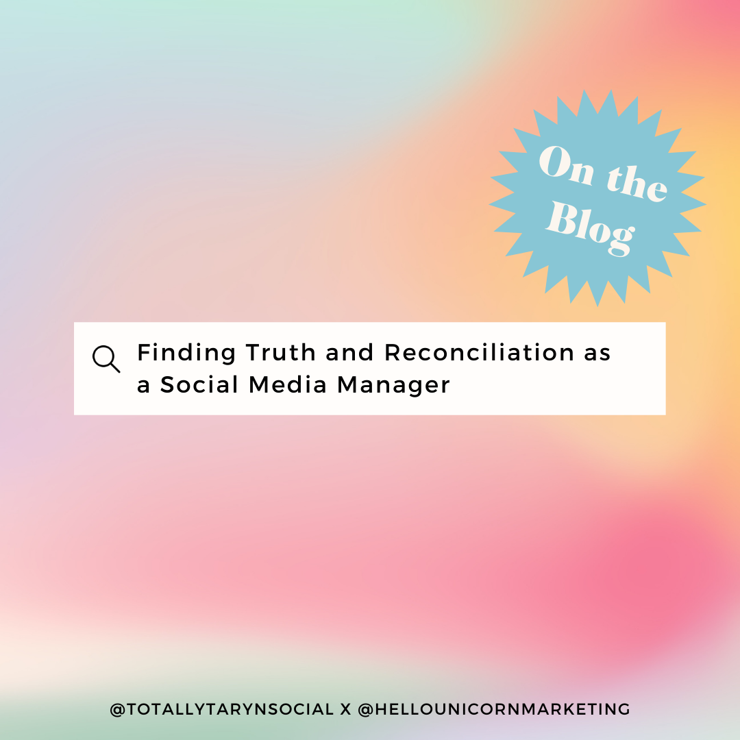 Finding Truth and Reconciliation as a Social Media Manager