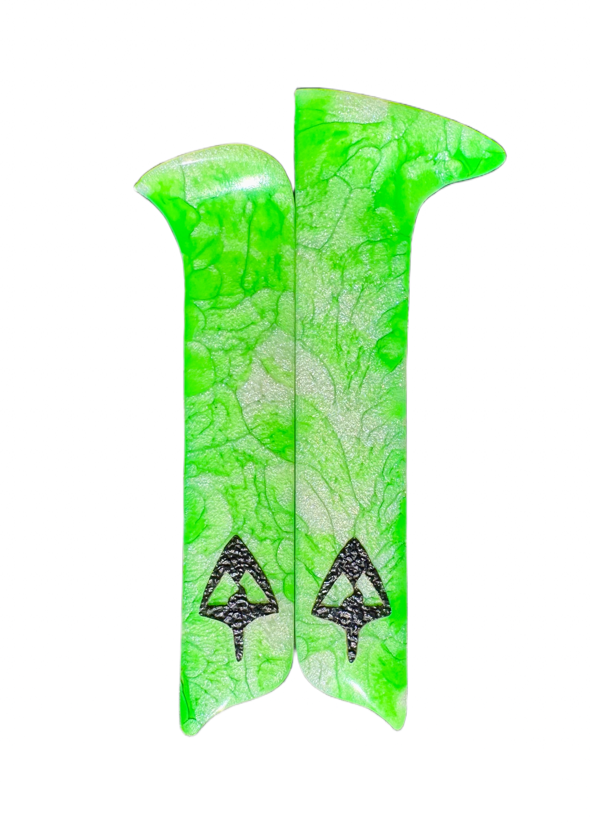 Flo Green/Winter White - Broadhead Logo - Right Handed