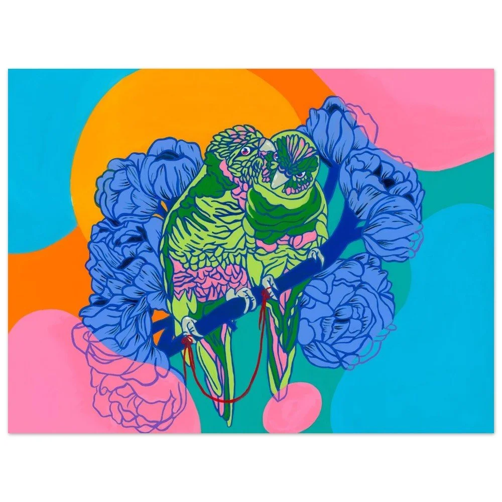 Love Birds, Premium Matte Poster