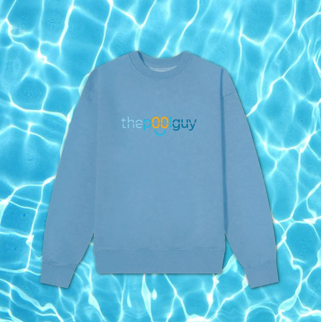 NEW! Thep00lguy Crew Neck Jumper • Light Blue •