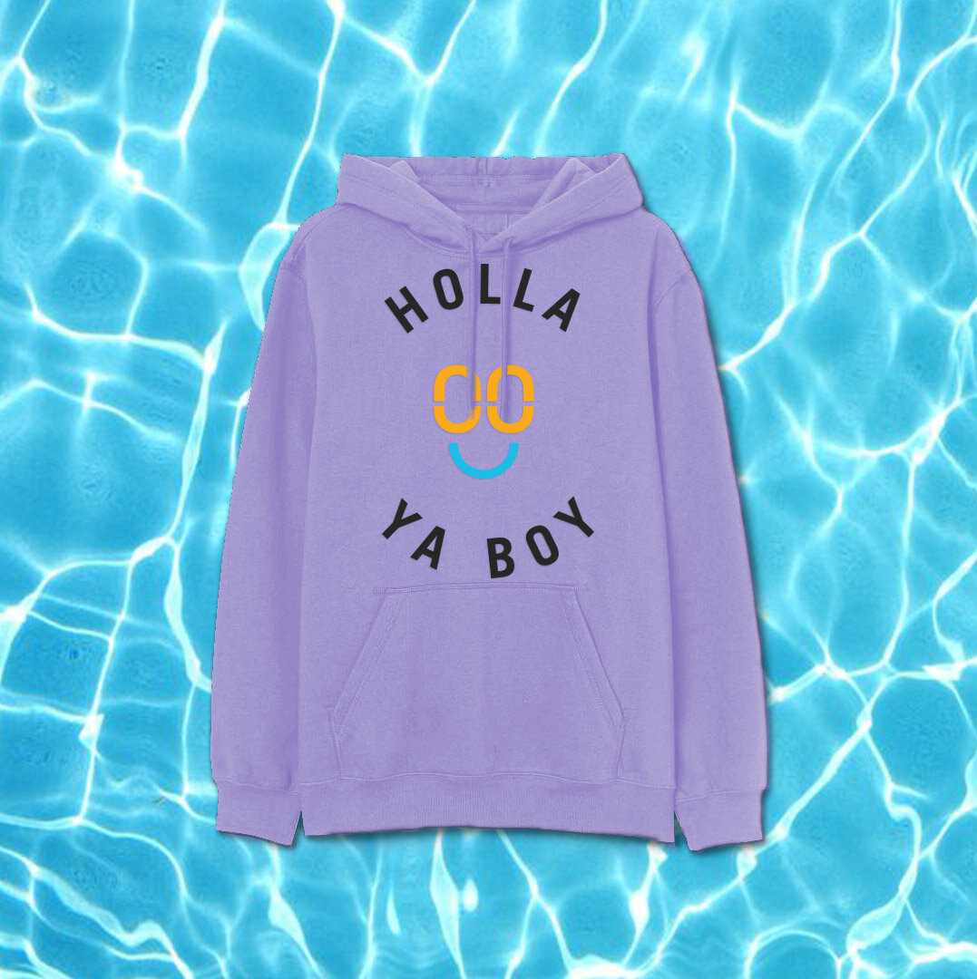 NEW! HYB Smiley Hoodie • Lilac •