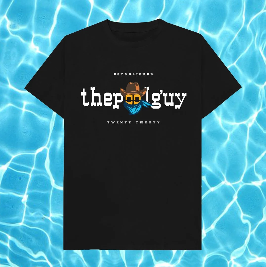 Limited Edition! Western Poolguy Black T-shirt