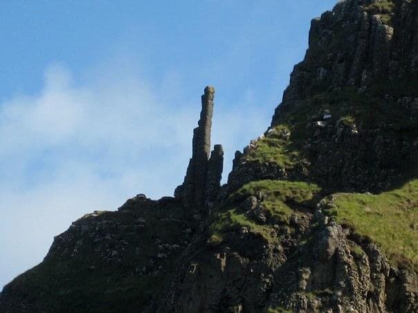 Some of the unique columns at the Giants Causeway.