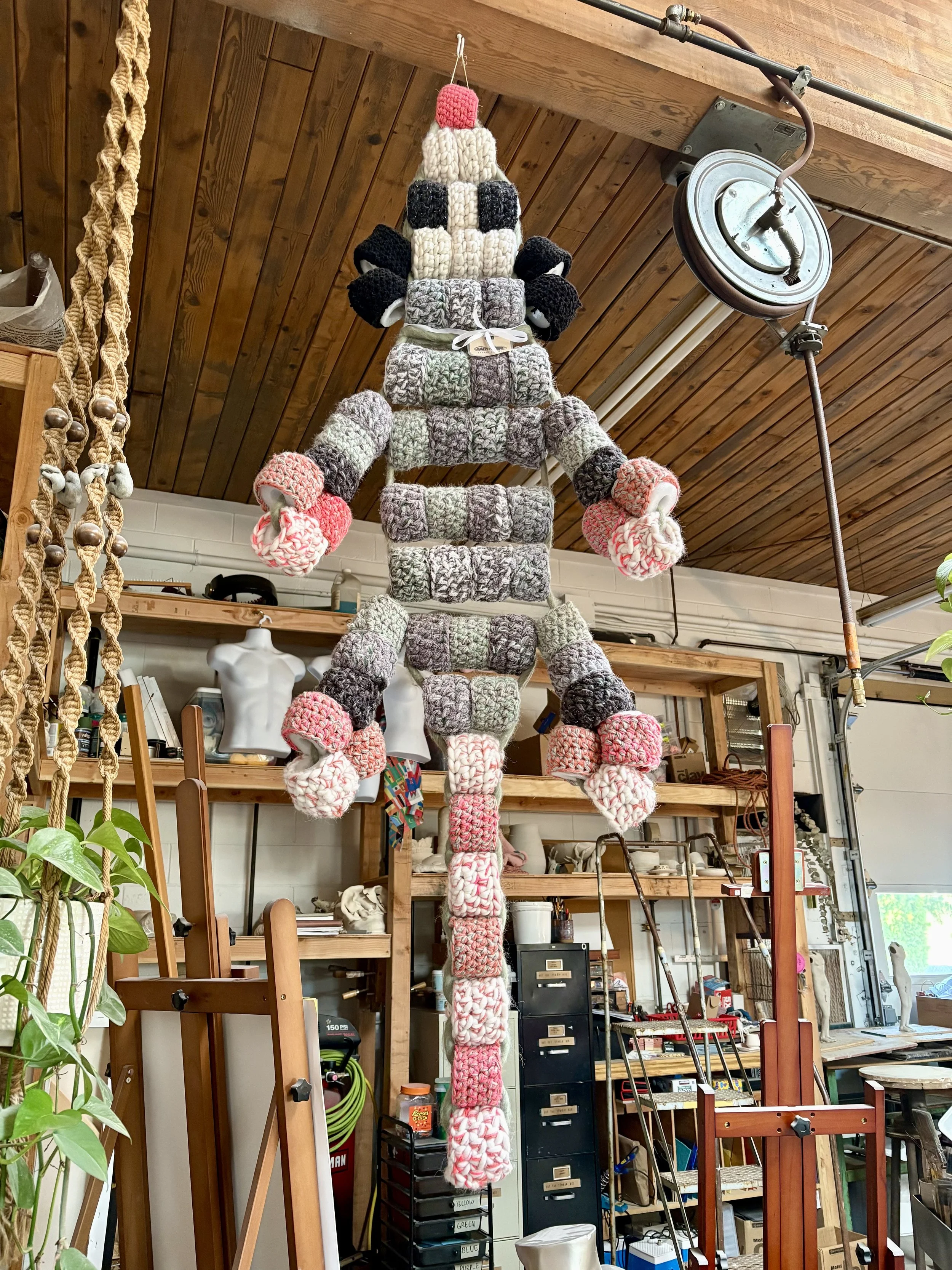 6 Foot Long Beaded Opossum
