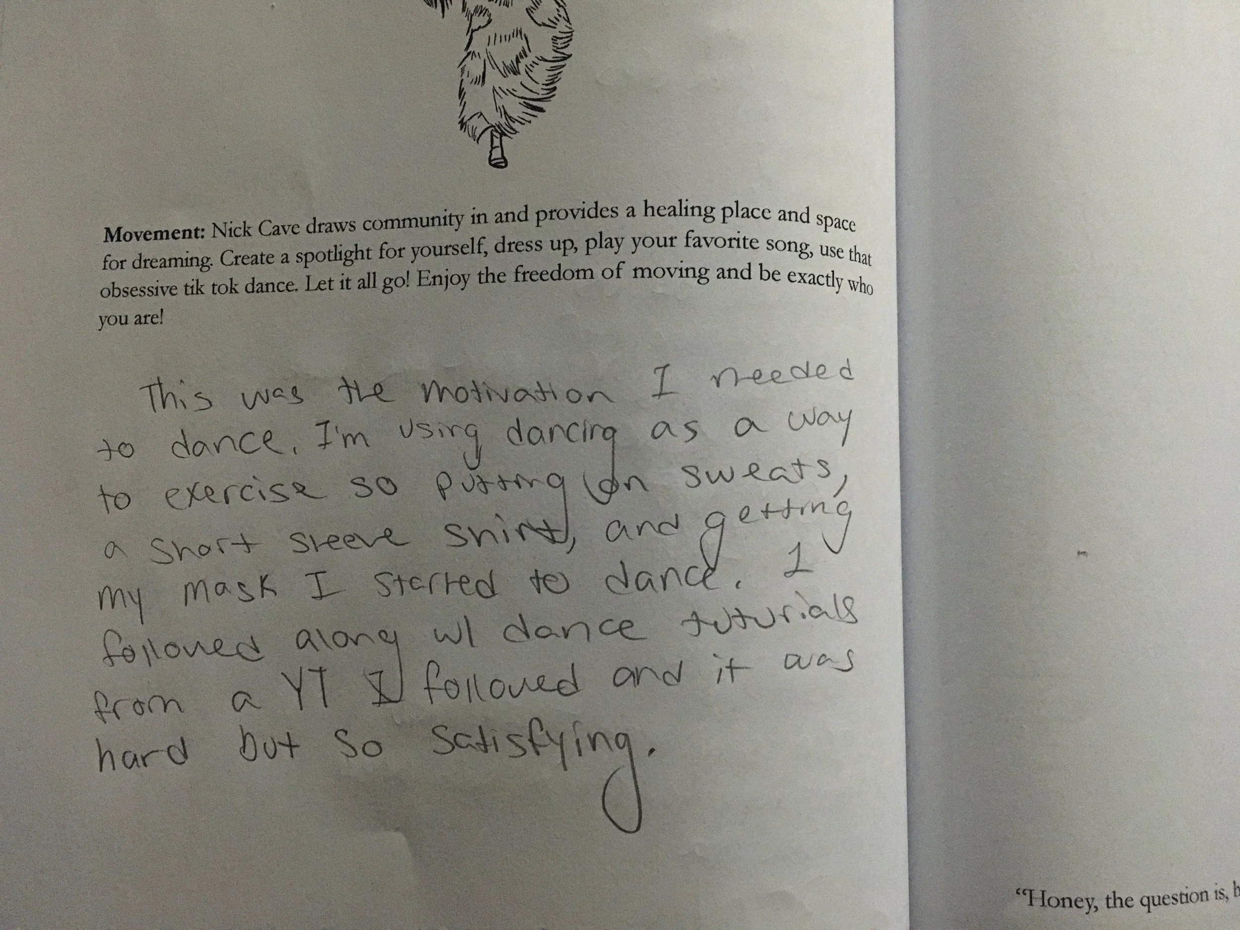 Nick Cave draws community in and provides a healing place and space for dreaming. Create a spotlight for yourself, dress up, play your favorite song, use that obsessive tin Tok dance. Let it all go! Enjoy the freedom of moving and be exactly who you
