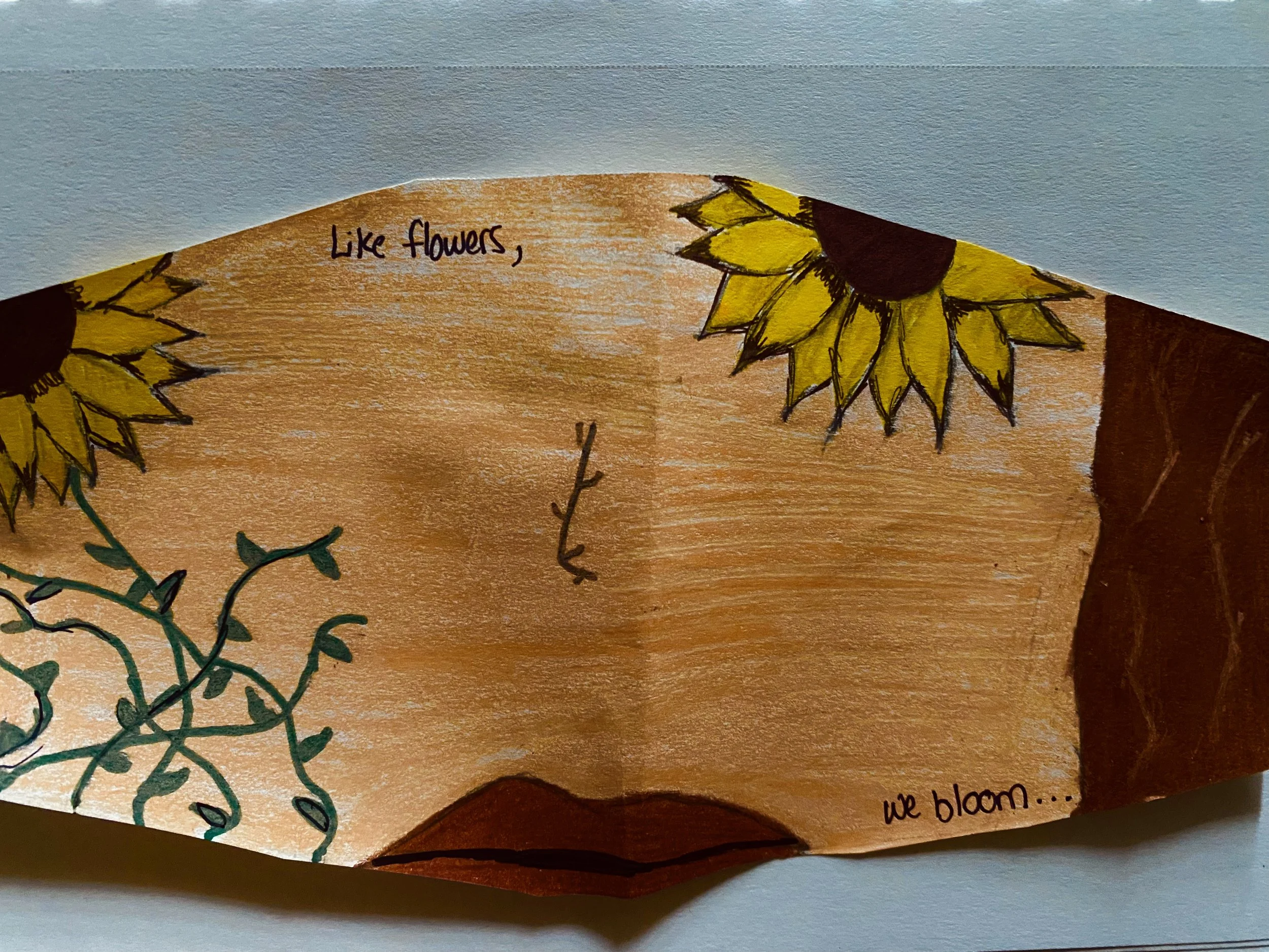 Nick Cave creates elaborate masks and costumes for live performances that tell important personal and collective stories. Create an elaborate mask design that has a strong message that you believe in.