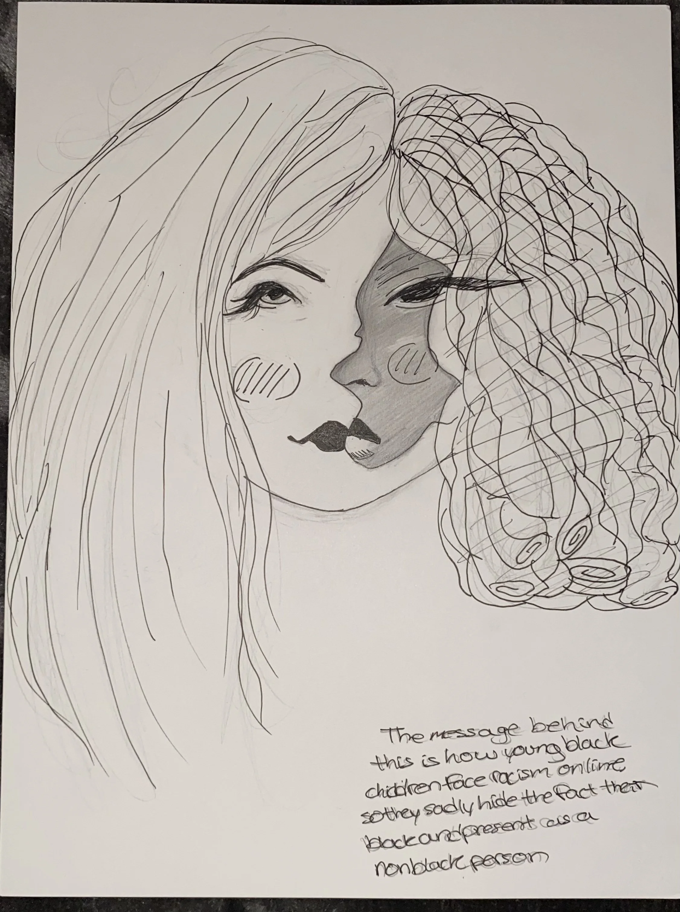 Nick Cave creates elaborate masks and costumes for live performances that tell important personal and collective stories. Create an elaborate mask design that has a strong message that you believe in.