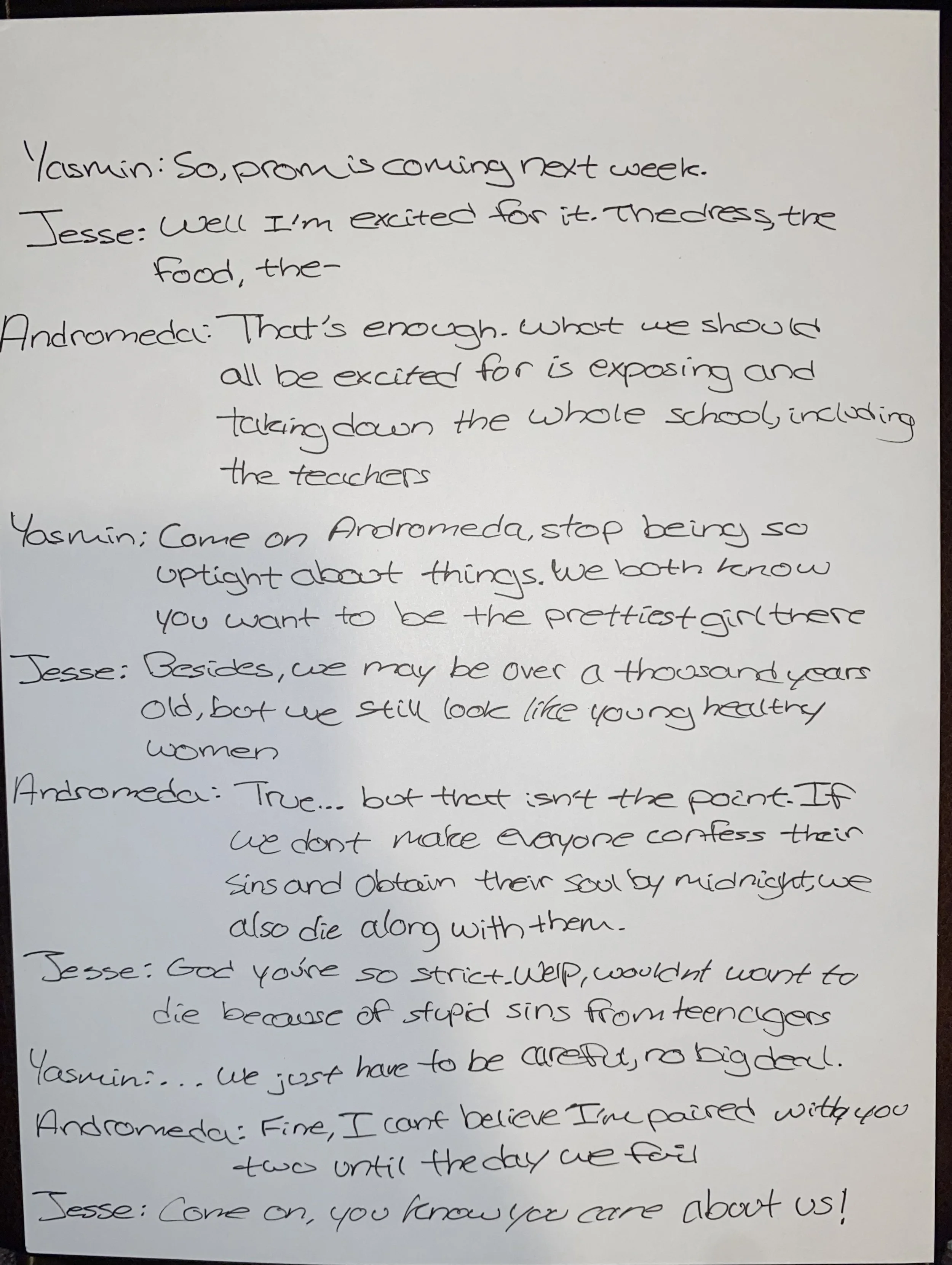 Lynn Nottage’s plays often take an honest look at cultures we don’t often see onstage. Write a one-page play about a group of people (perhaps you know them) whose stories you want to see onstage.