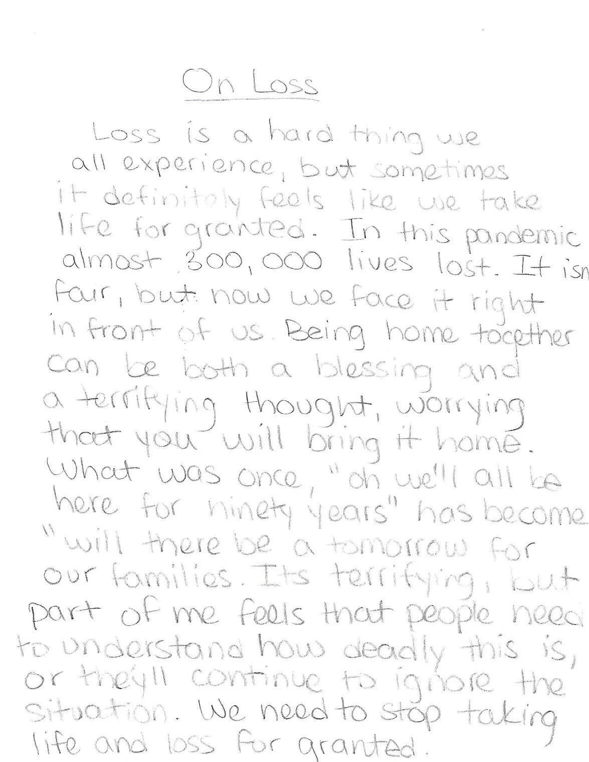 William Kentrdige uses different materials and art forms to talk about complex topics, such as the apartheid. What is one issue or perspective happening in the world that you would like to shine some extra light on?