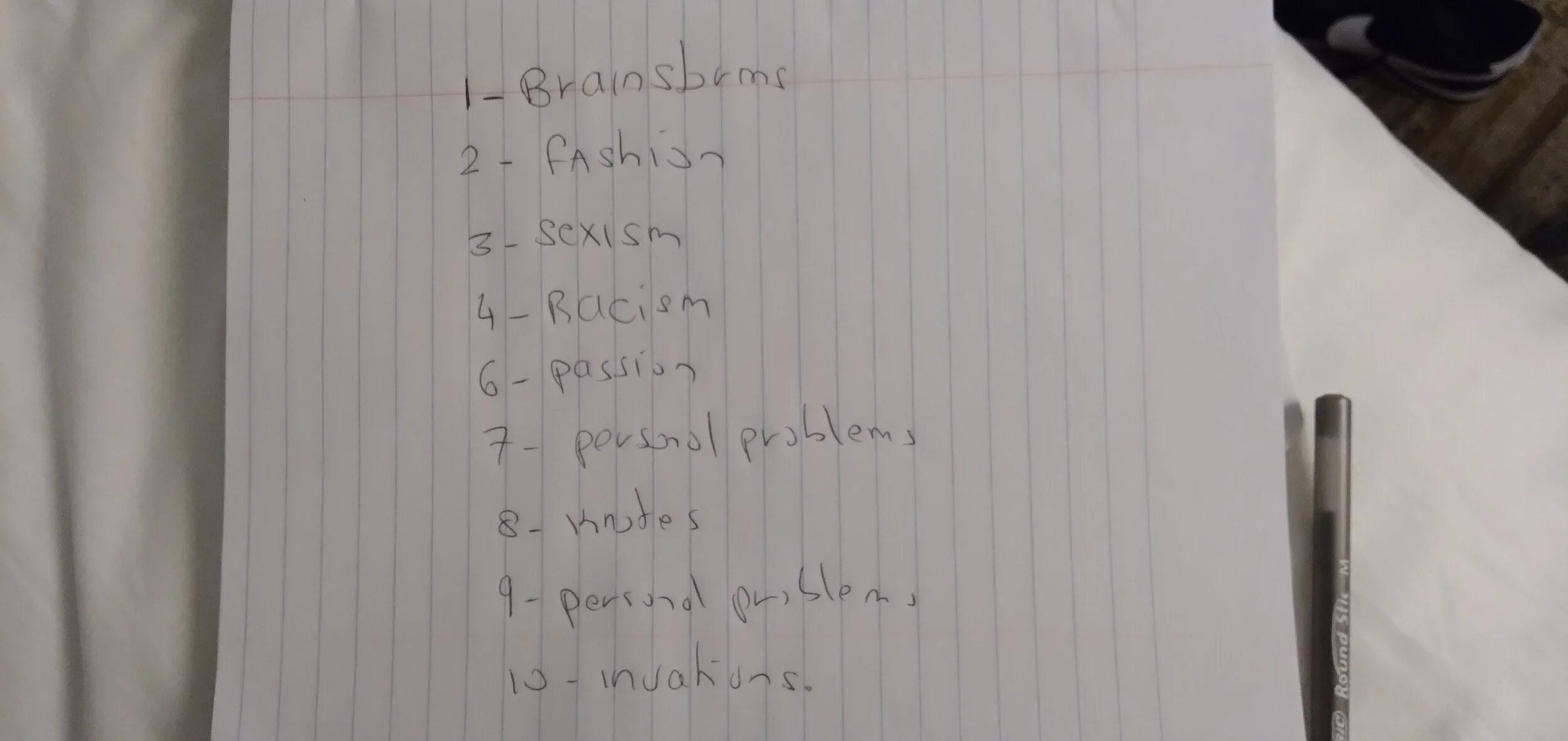Inspired by Juliana Huxtable, “Speak your truth!” Brainstorm at least 10 words that you identify with. These could be specific alignments such as queerness, being a person of color, your culture, your values; or they could be more abstract words that