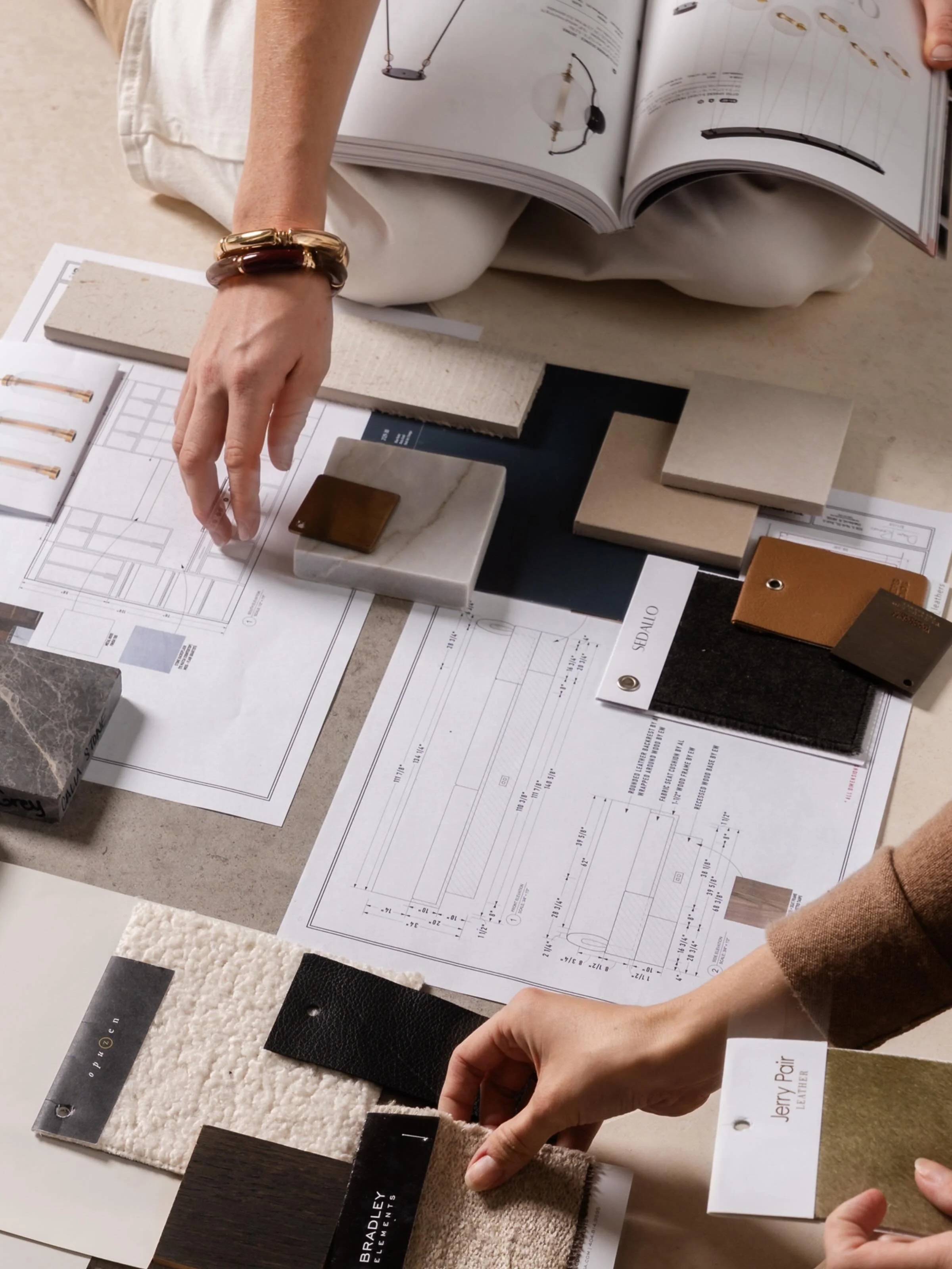 Collected Materials

Behind every finished space is an evolving library of materials, references, textures, and instinct.

Lately, we&rsquo;ve been refining our studio library - organizing thousands of fabrics, revisiting palettes, collecting inspira