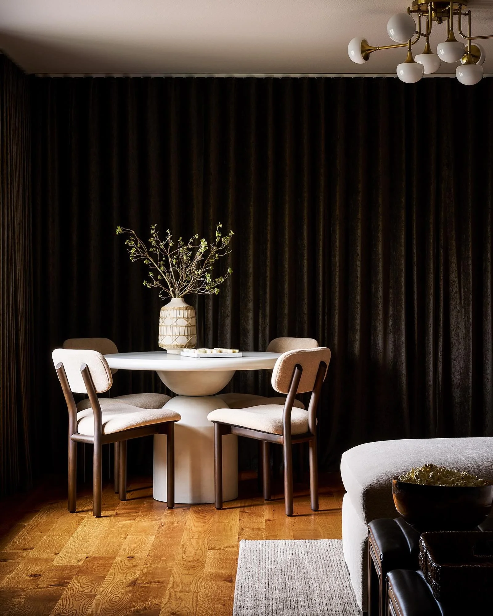 From school room to media room.

Designed to feel cinematic. Created for movie nights.

At a client&rsquo;s lake house, this former second-floor school room was reimagined as a home theater that shifts effortlessly from lake views by day to cinema by