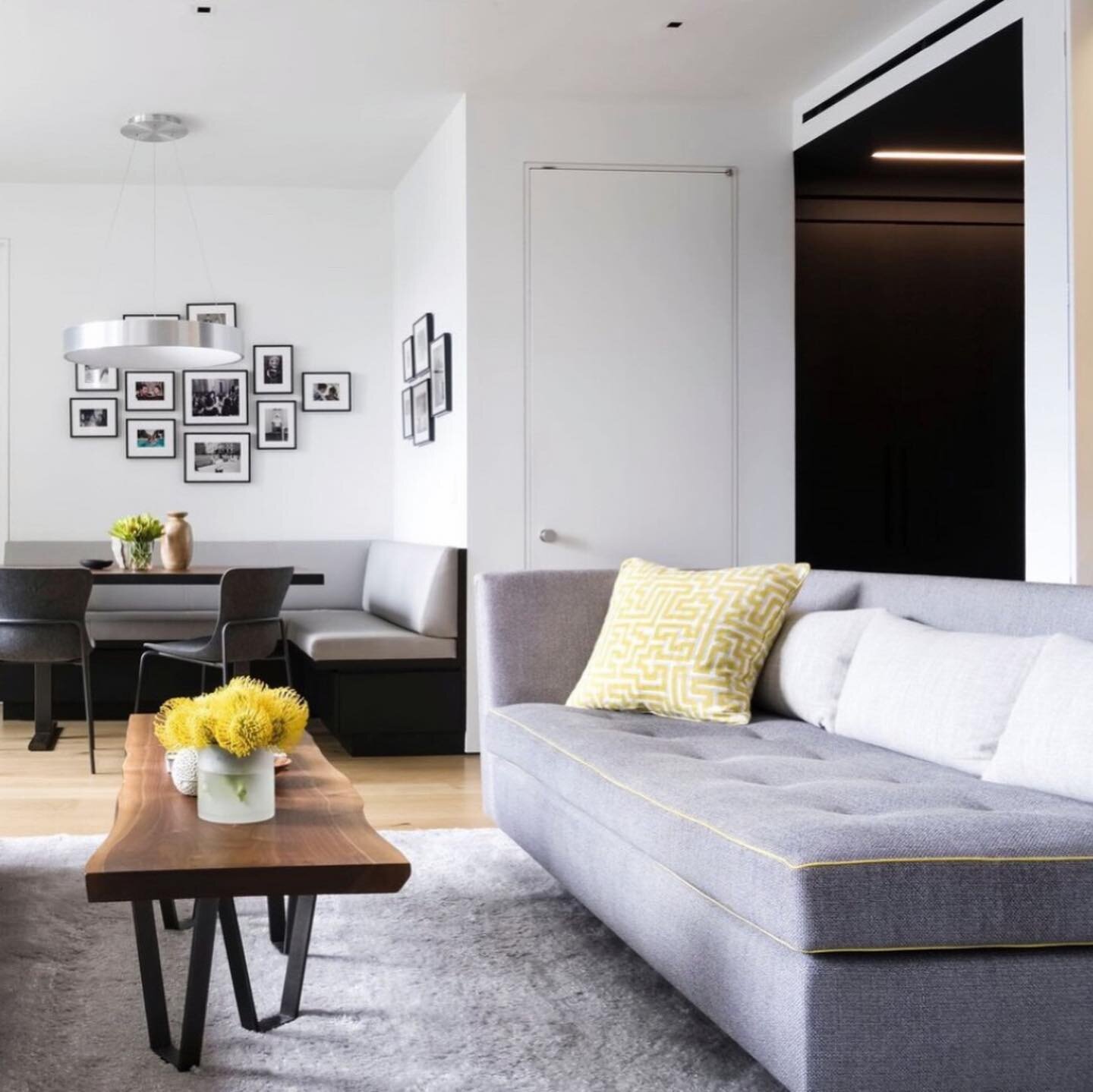 2021 COLOR TREND | Pantone announced the colors of 2021 will be grey &ldquo;ultimate grey&rdquo; and yellow &ldquo;illuminating&rdquo;.

We used these colors in our Organic Modern project.  The grey was used as the base for the color scheme and the y