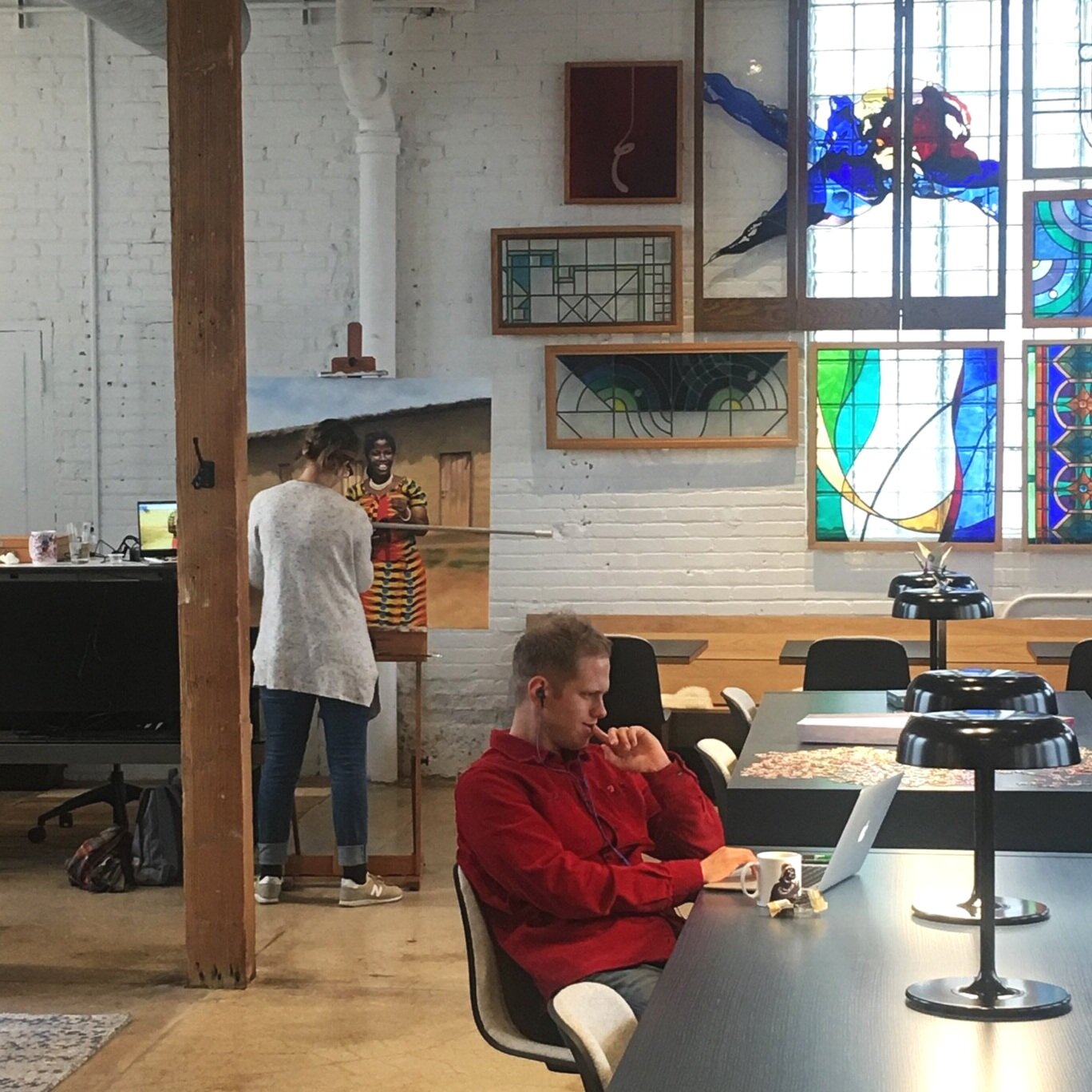 thinking (and painting) in the Studio
