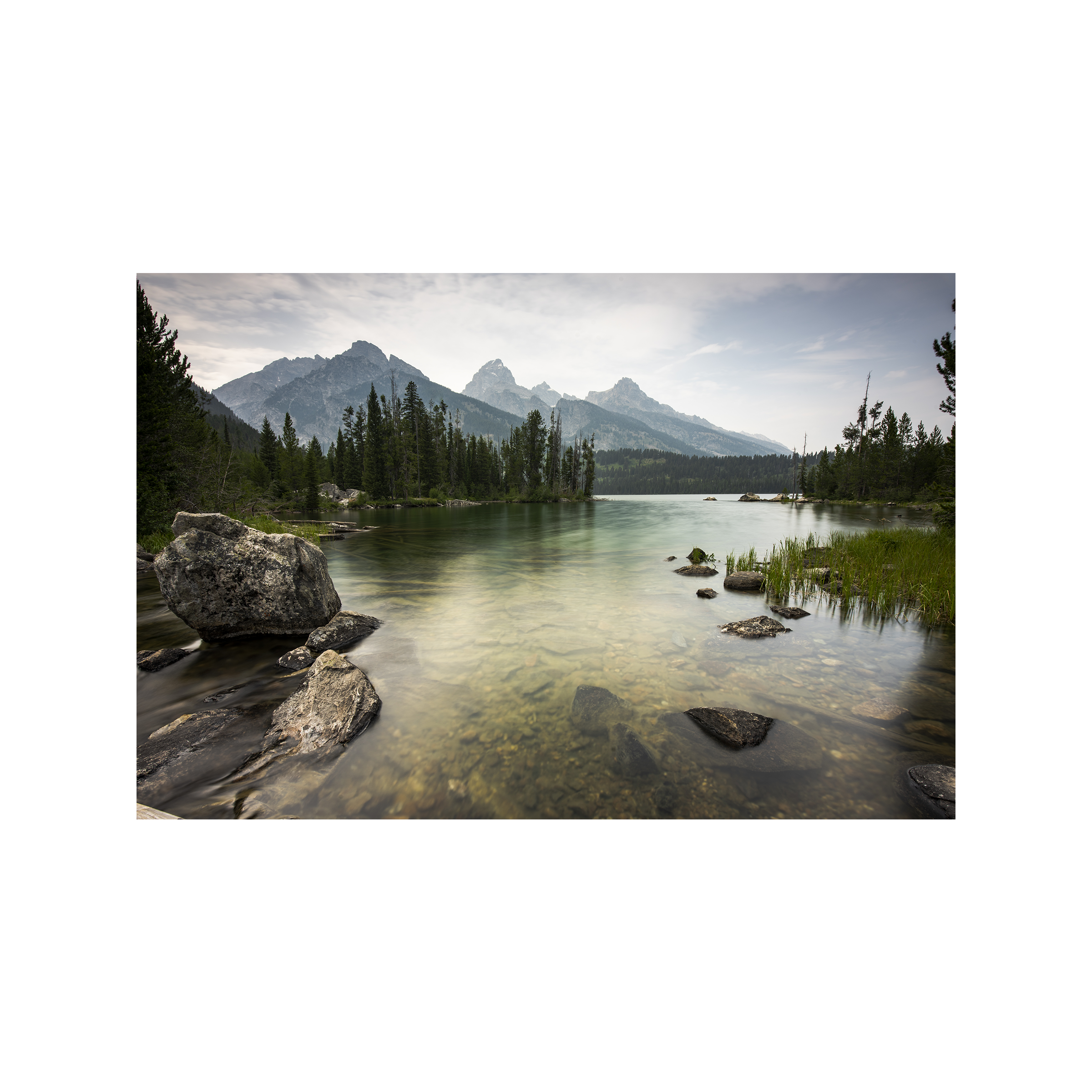 Long Exposure photography in Grand Teton National Park Wyoming, Taggart Lake