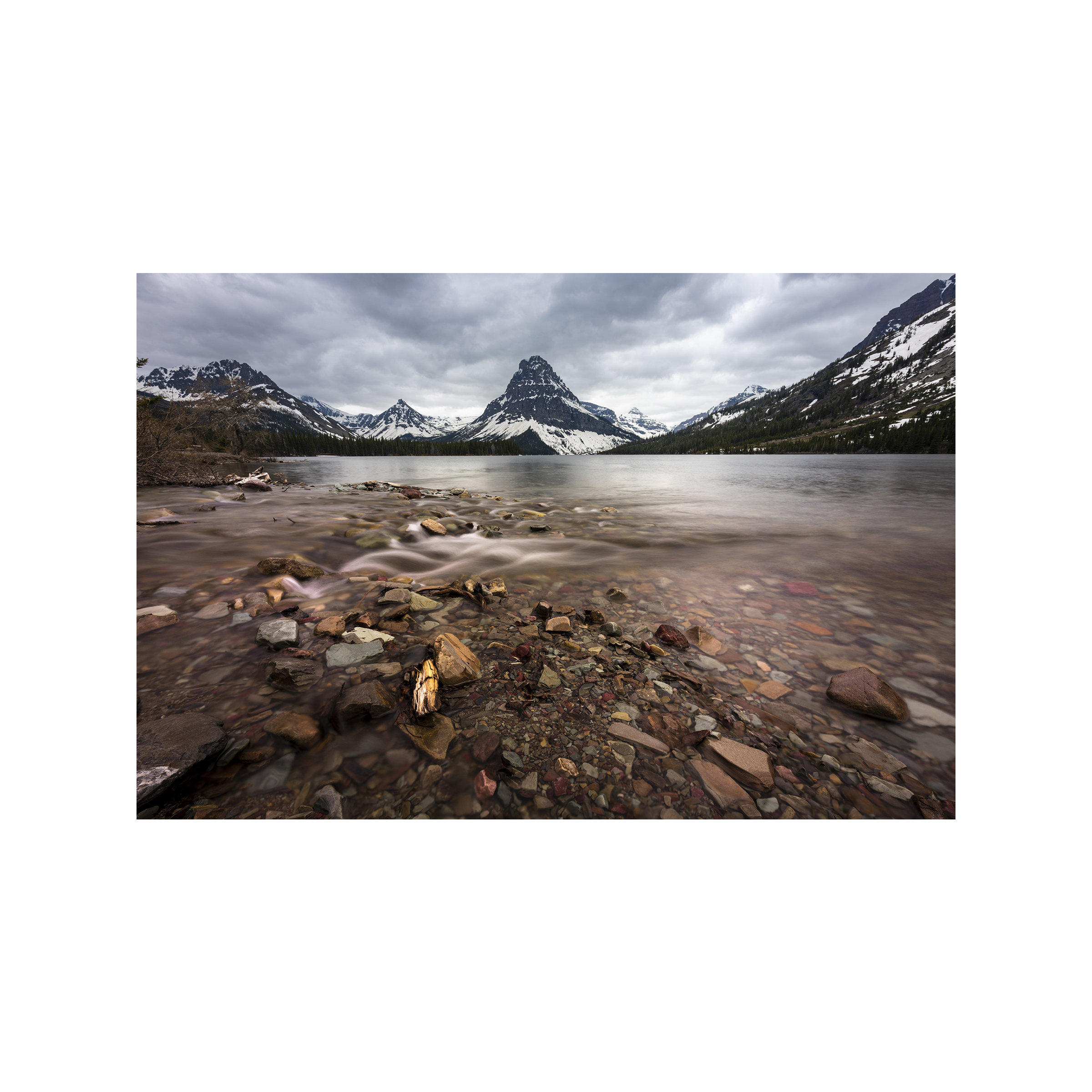 Two Medicine Lake in Glacier National Park of Montana