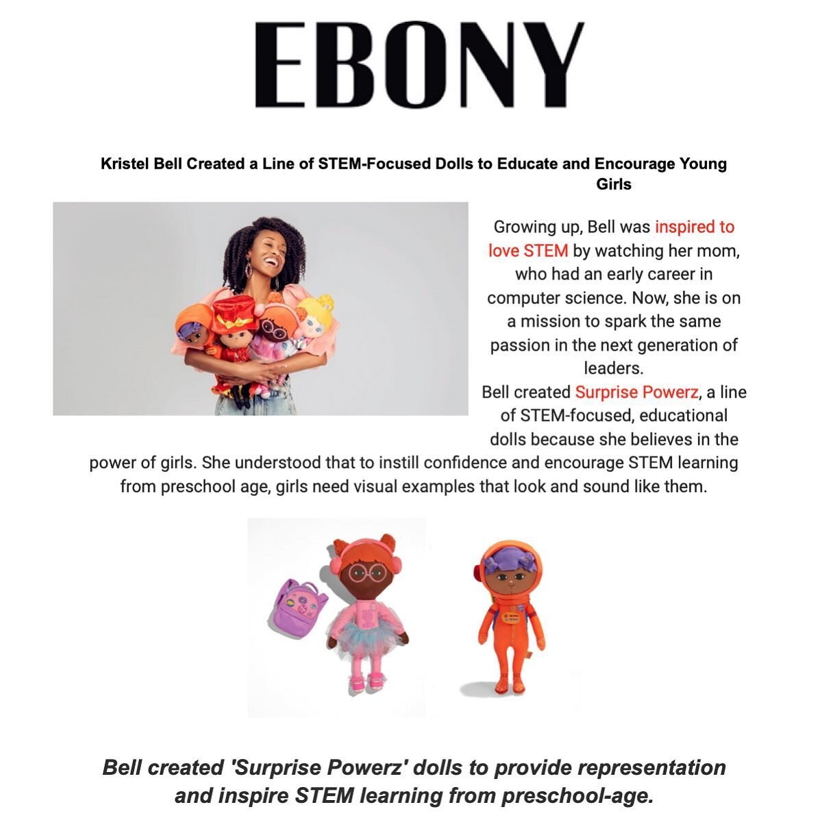 Look no further for engaging, STEM developing TOYS to get your kids&rsquo; brains going this summer by @surprisepowerz 🧬 no wonder Target, Macy&rsquo;s and more have picked up this brilliant collection @ebonymagazine @jennbarthole ❤️