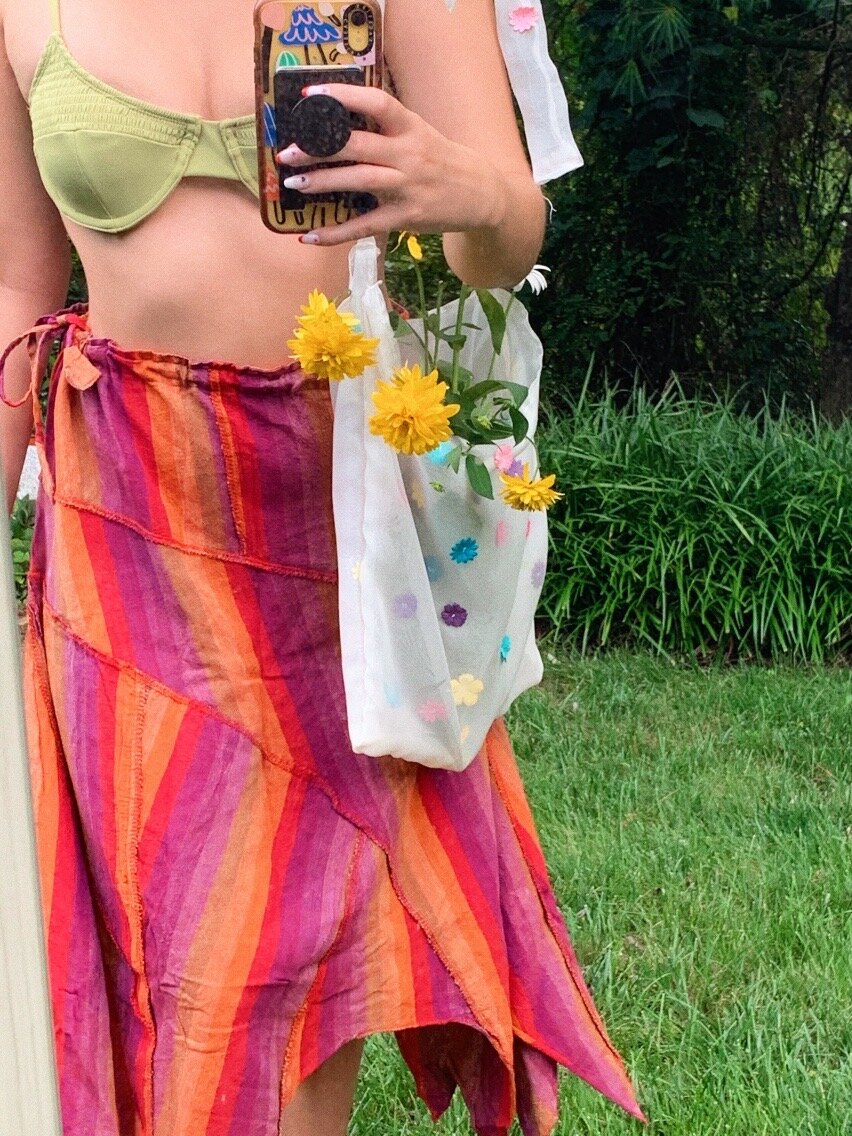 Handmade Organza Tote Bag