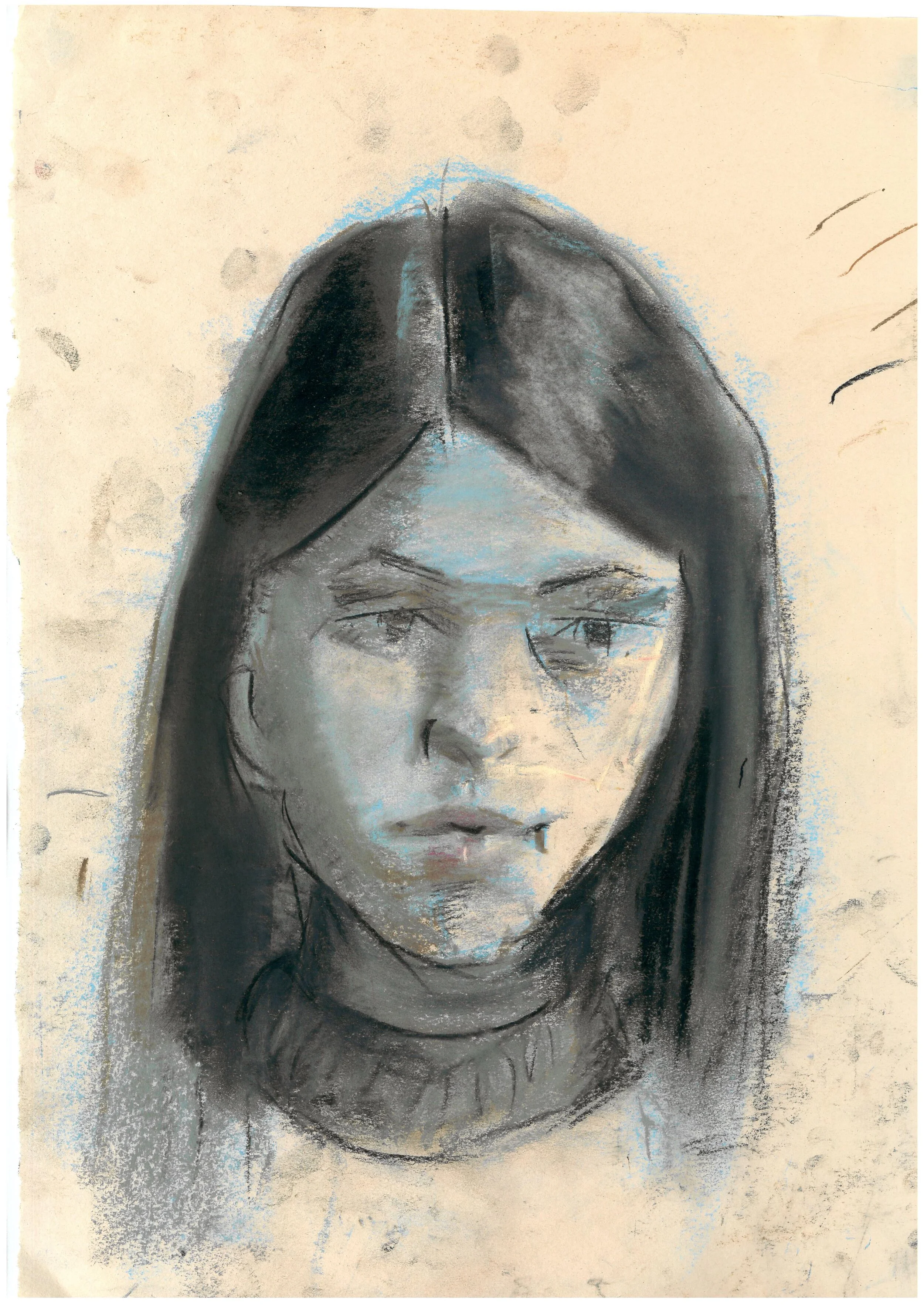 Charcoal and Pastel Portrait