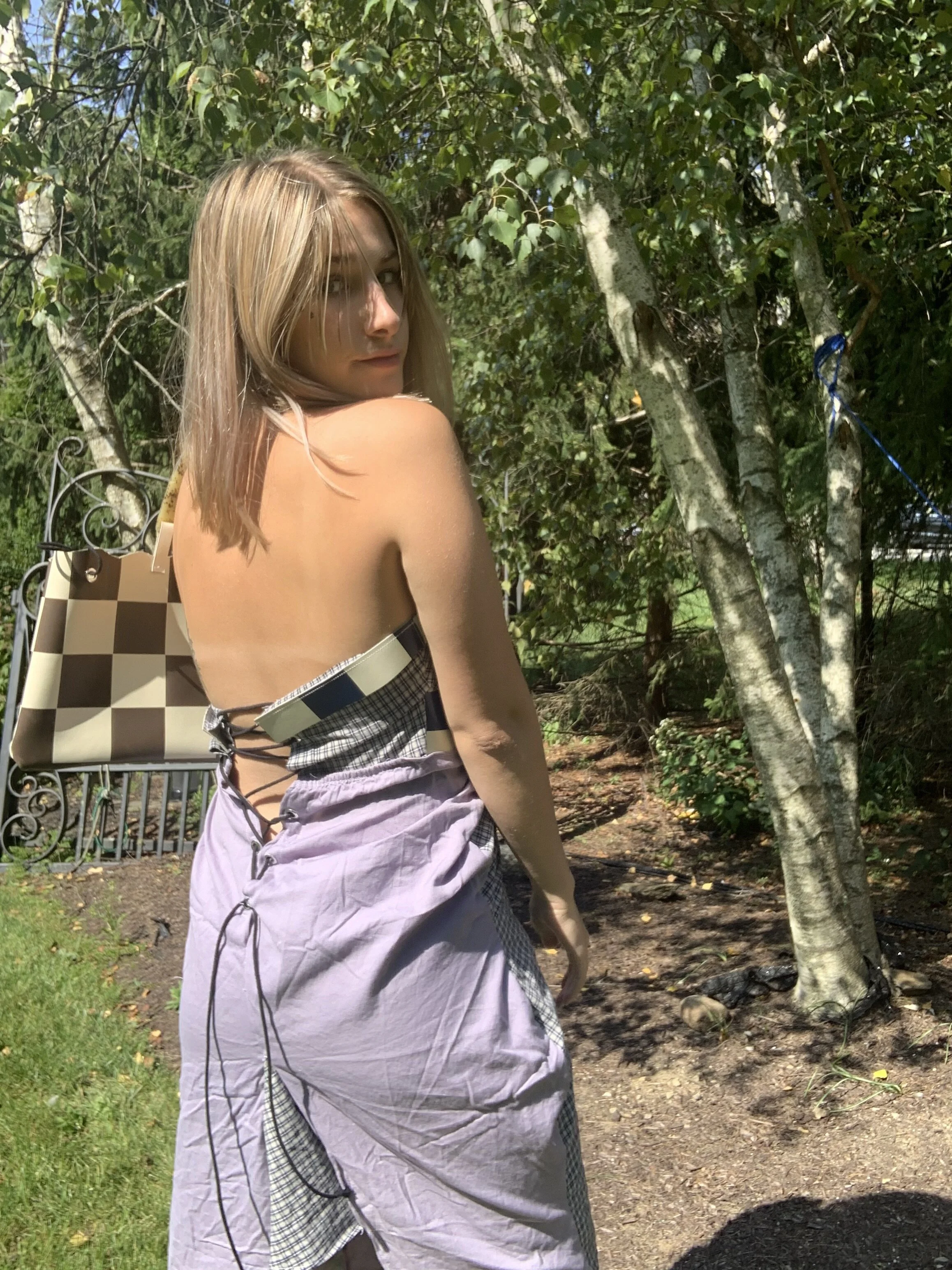 Upcycled Dress Back