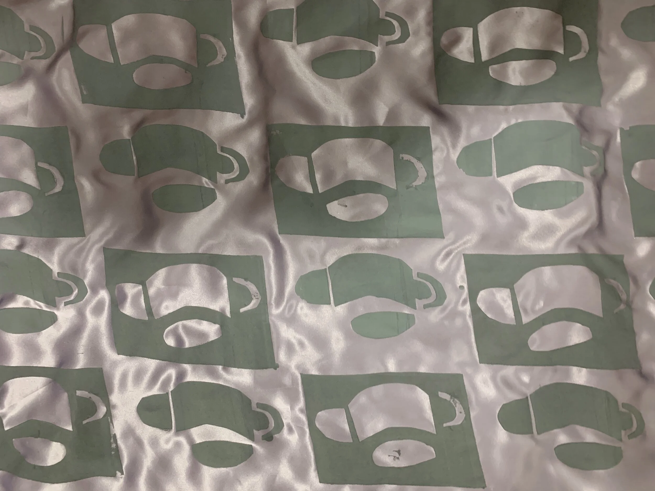 Screen Printed Silk