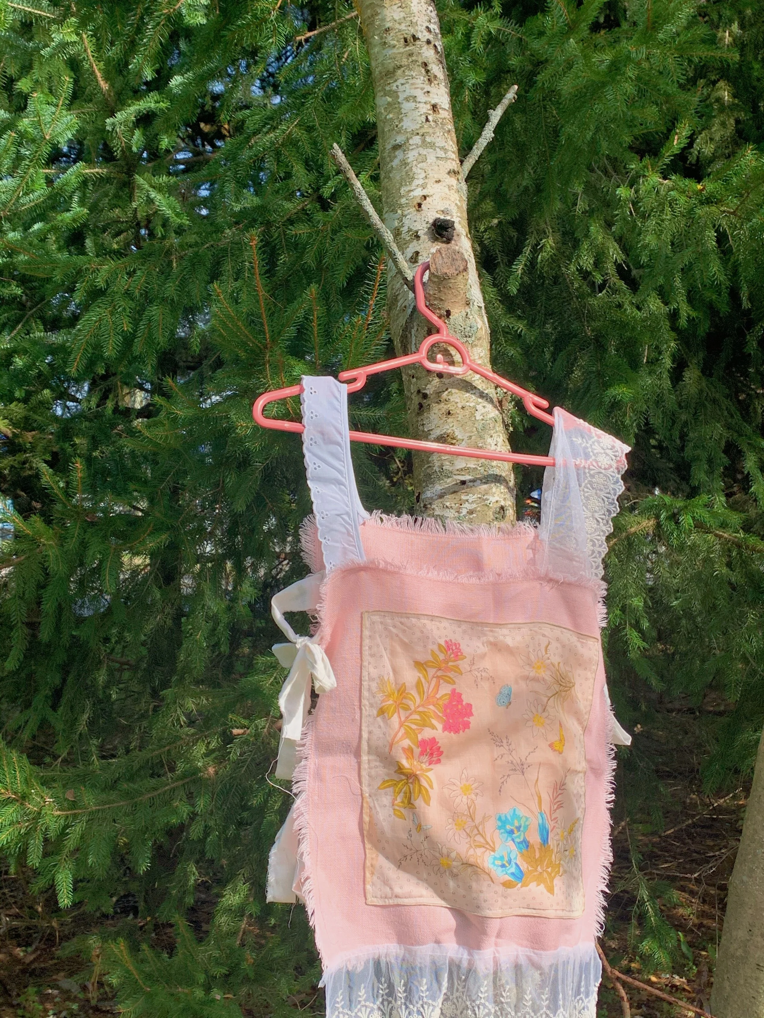 Top made with Vintage Linens and Lace