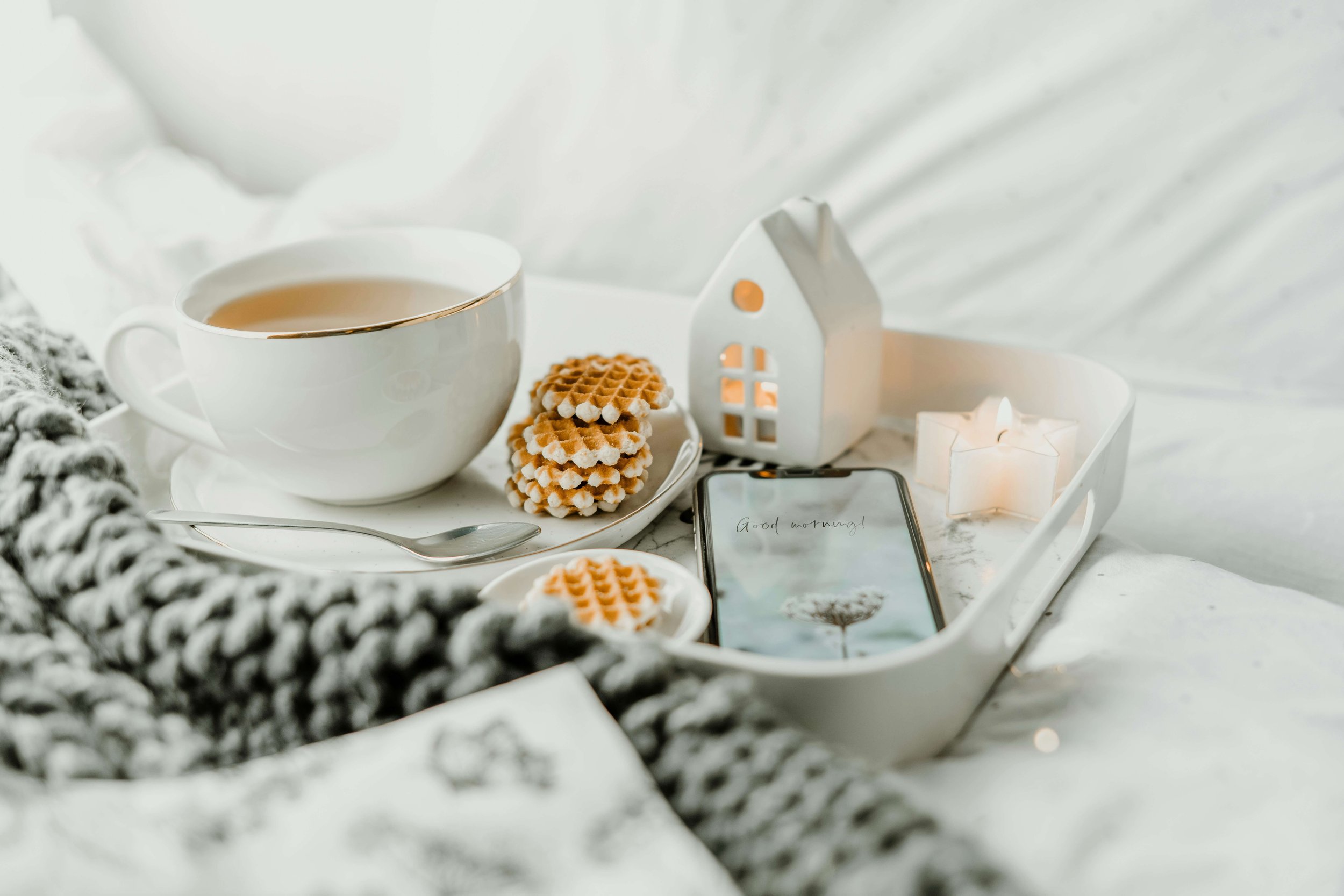 Welcoming and cozy guest room prepared for holiday visitors in a New York home.