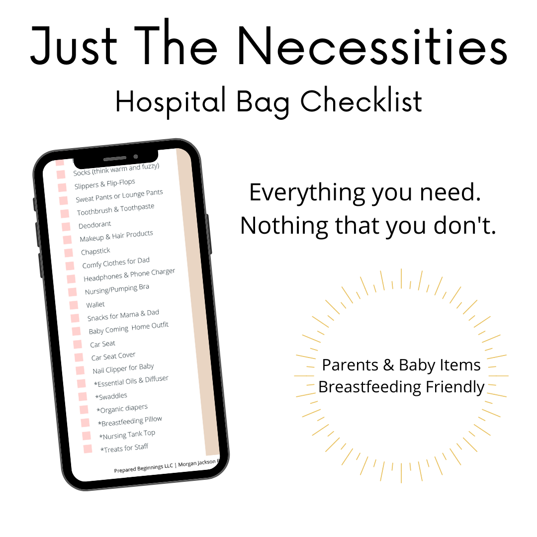 Free Hospital Bag Checklist — Prepared Beginnings