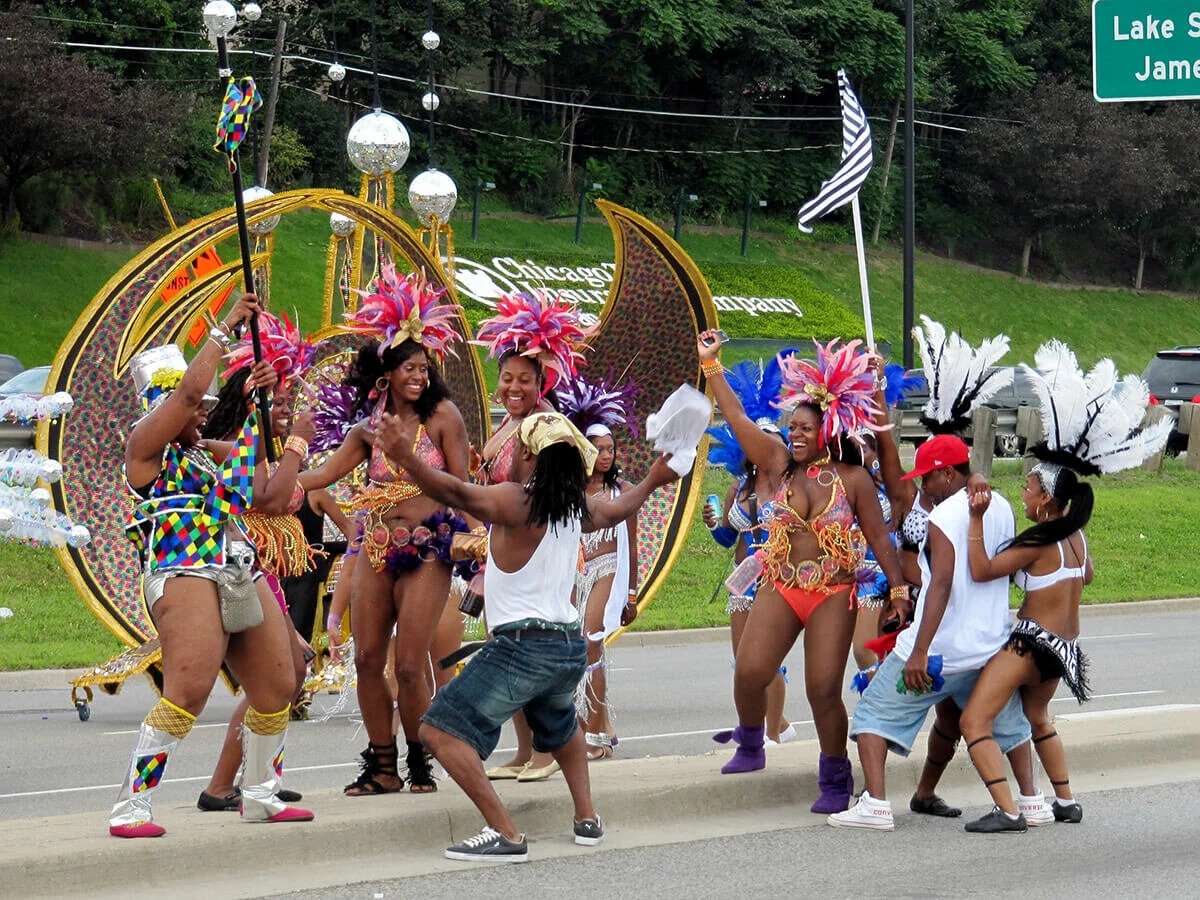 A street scene in Toronto’s Caribana, 2010. PHOTO: Loozrboy