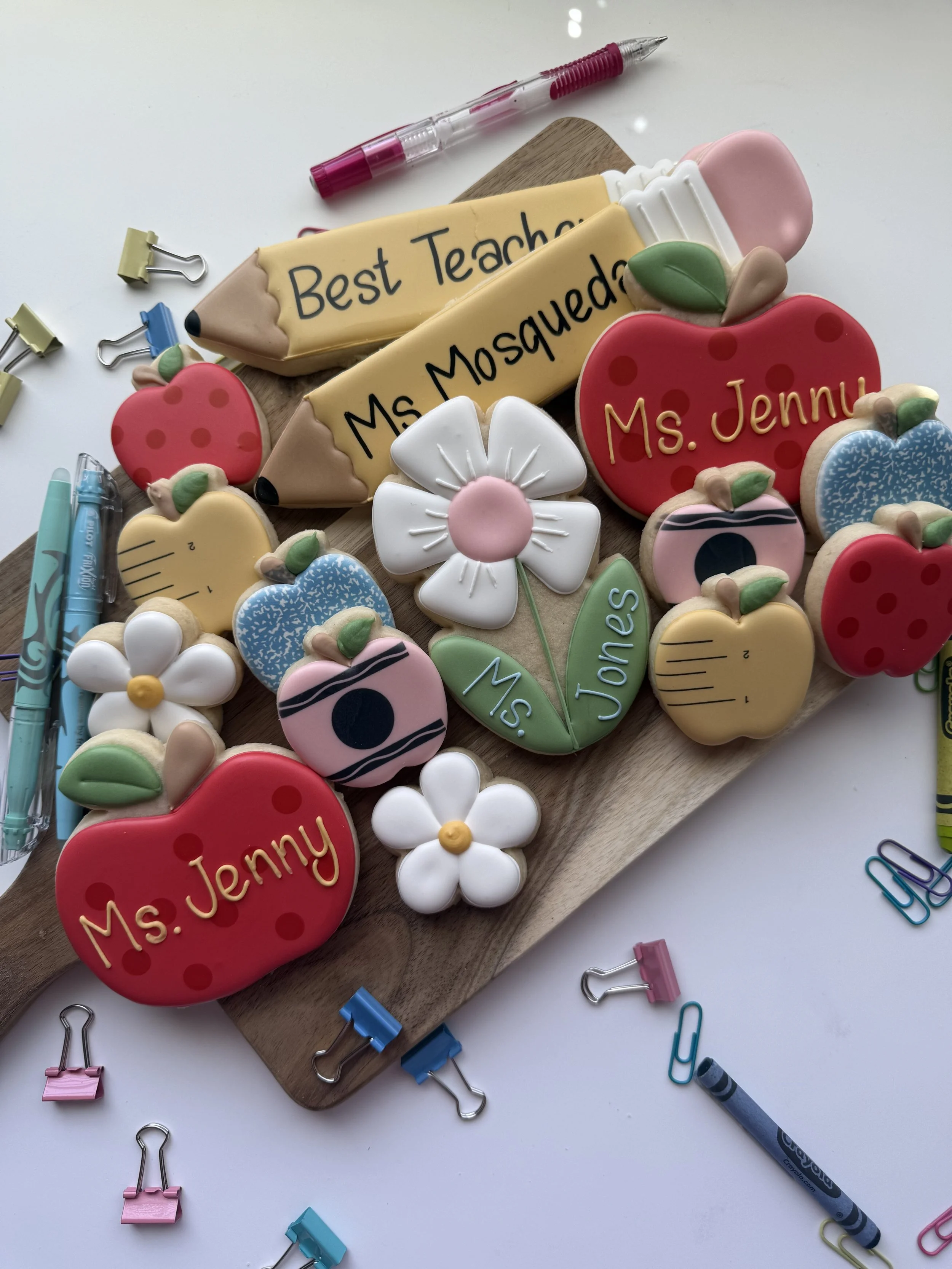 🍎 Personalized Apple Cookie