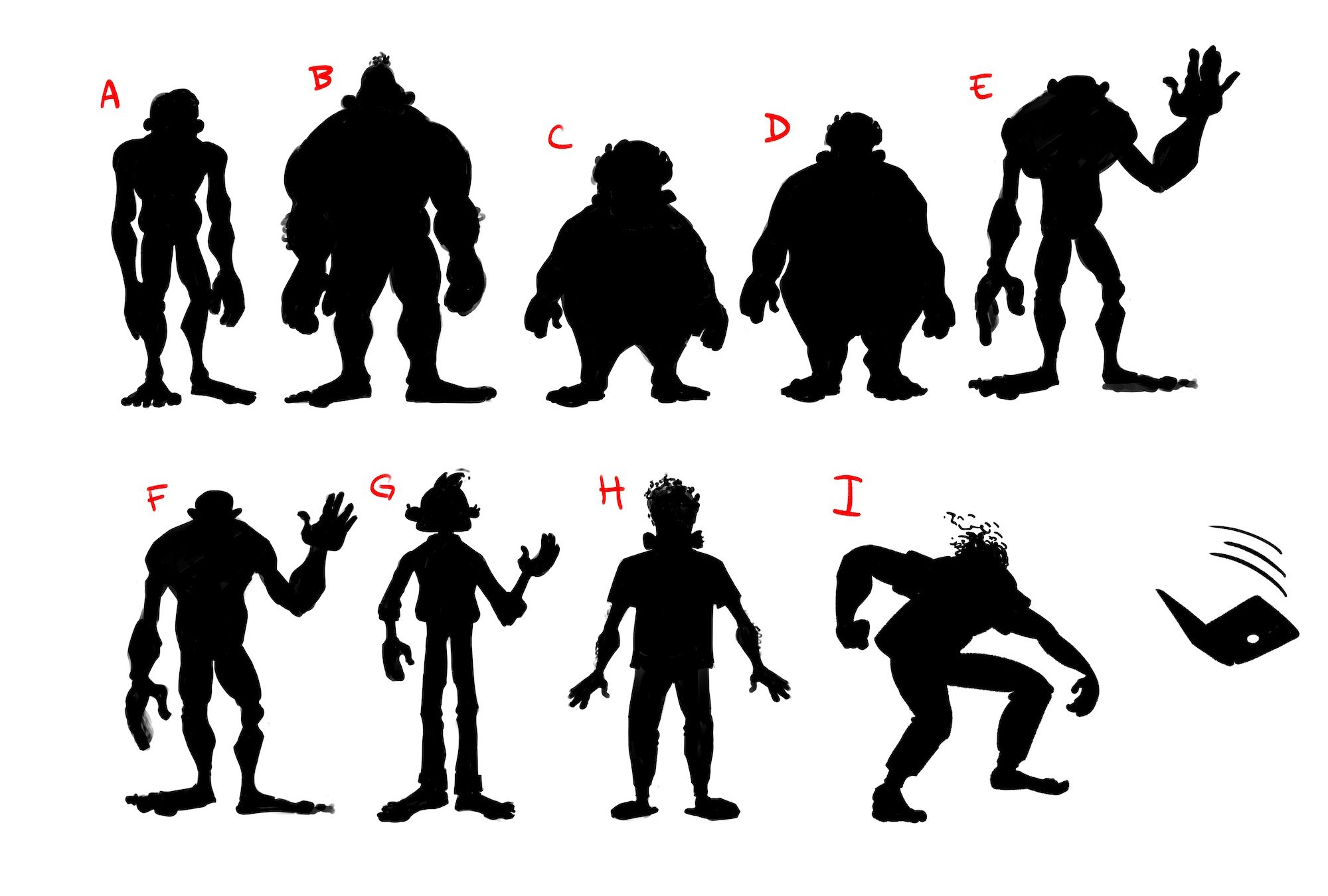 Troll silhouettes for undisclosed commercial