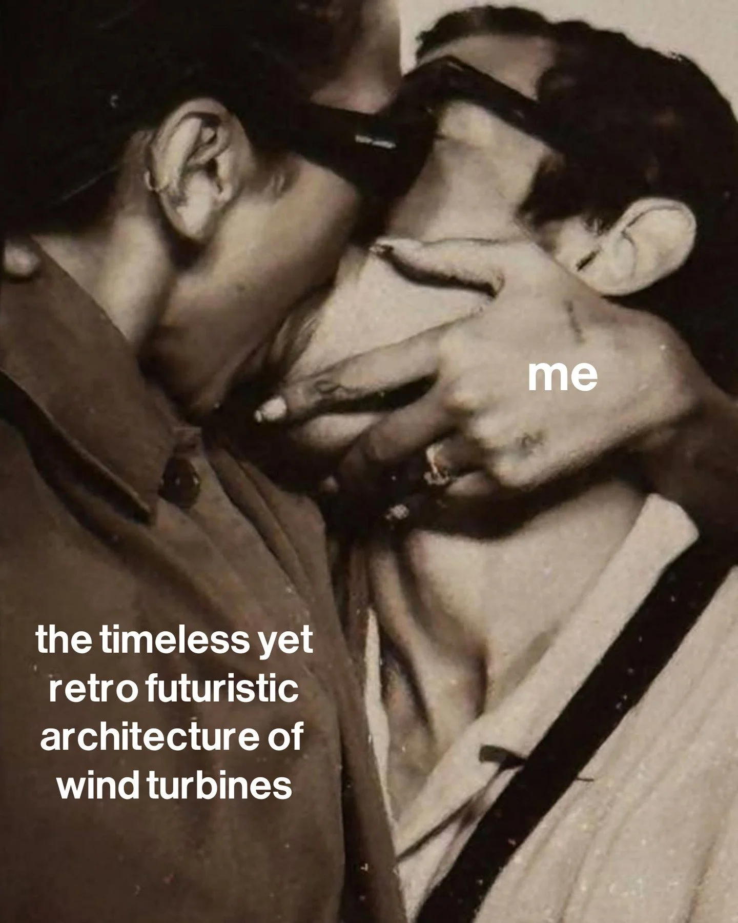 gna start a petition to call them by their french name, &eacute;olienne derived from the greek god of wind Aeolus. It's waaaay cuntier 🌪️💞✨️⁠
⁠
#onlyme? #shitpostingfornature #cleanenergy